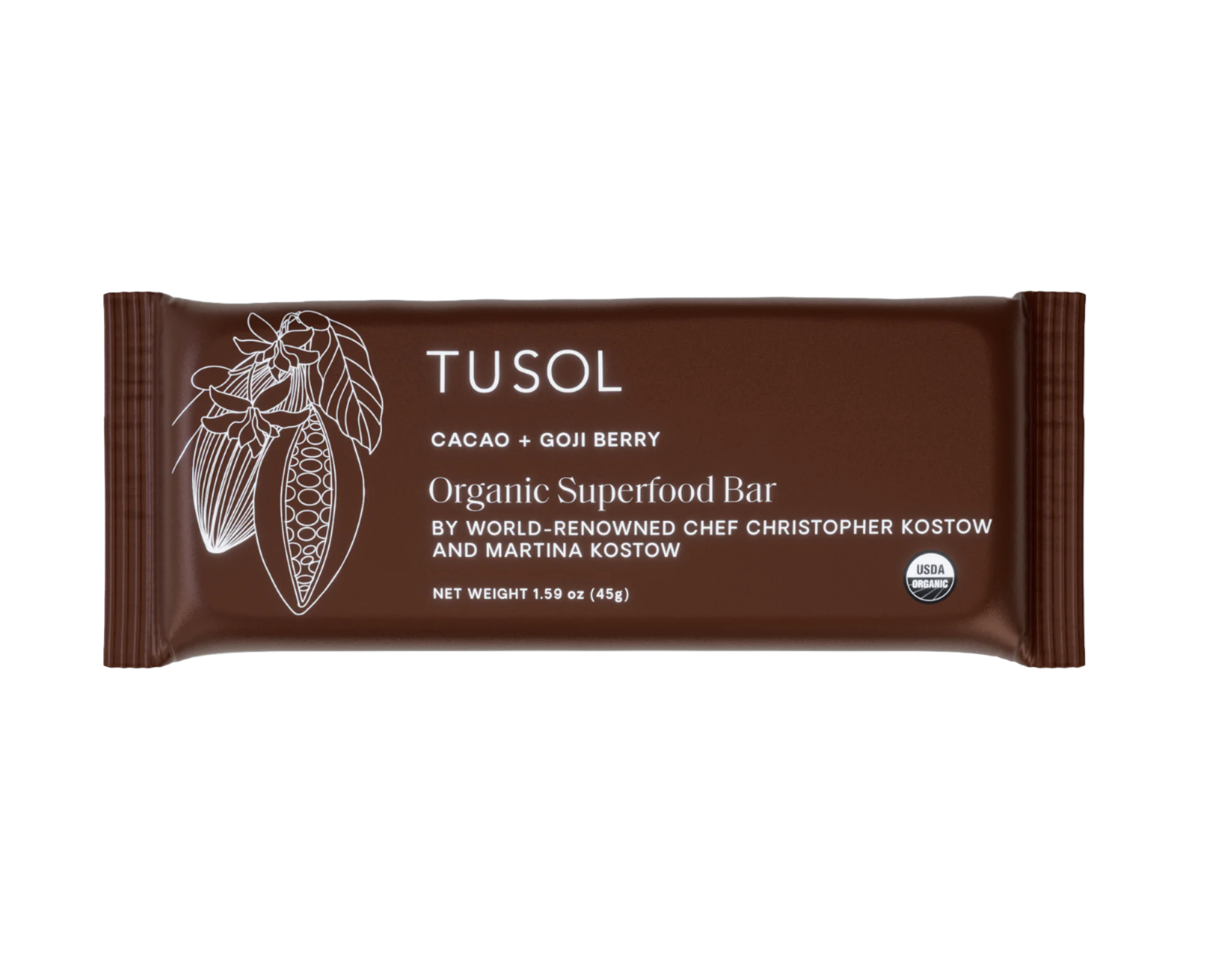 Organic Protein + Superfood Bars by TUSOL Wellness