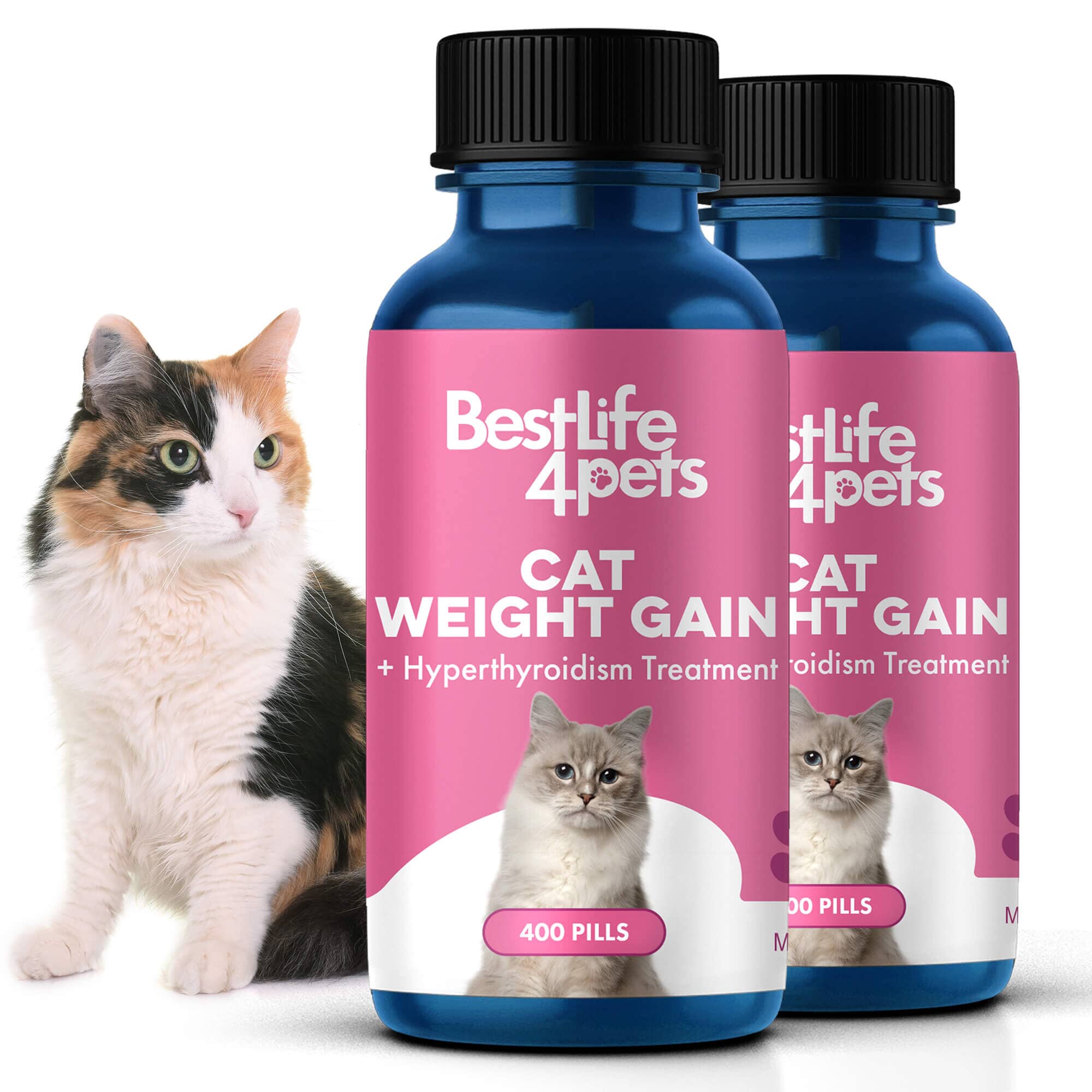 Hyperthyroidism Supplement for Cats - Helps Cat Weight Gain by BestLife4Pets