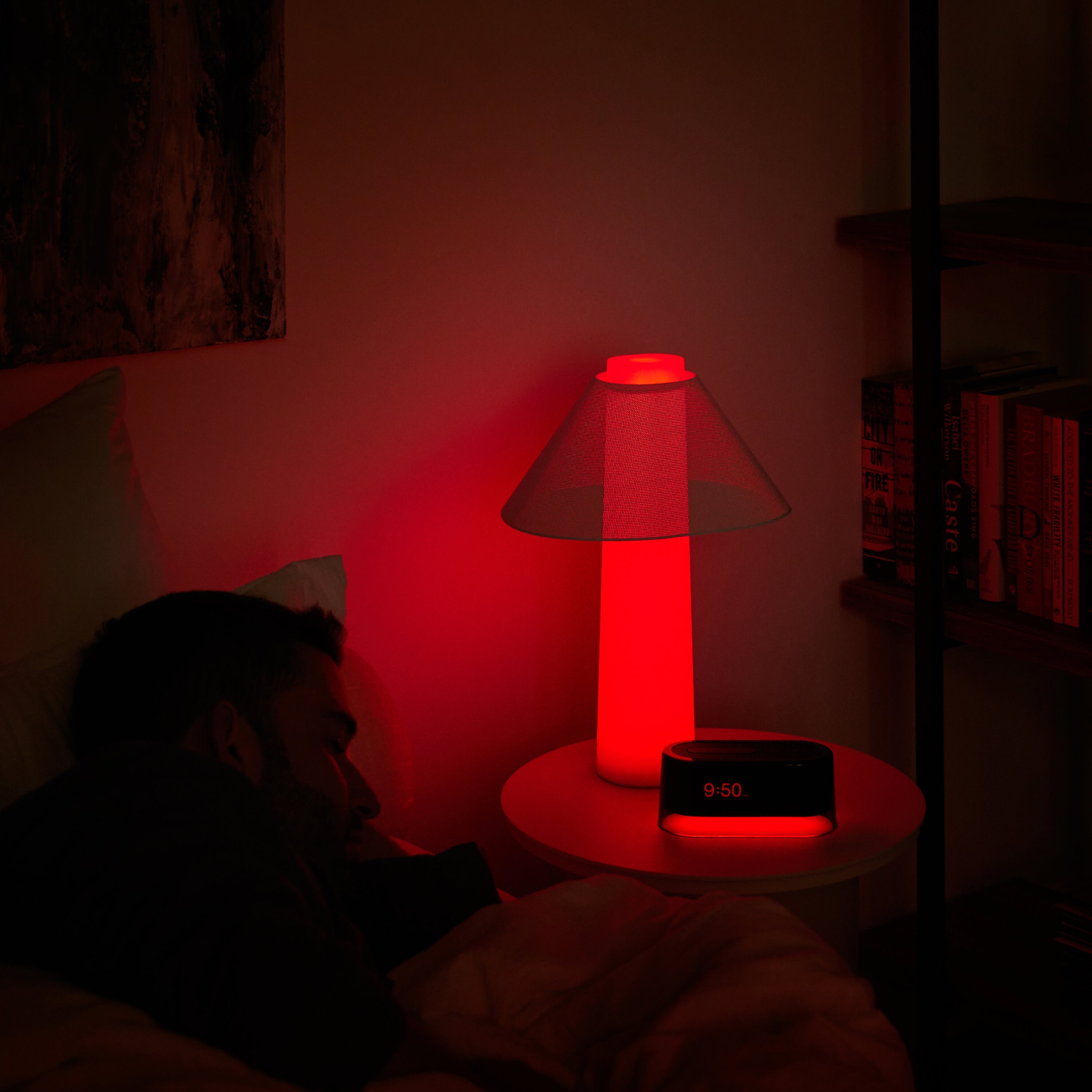 Red Shell Loftie Clock