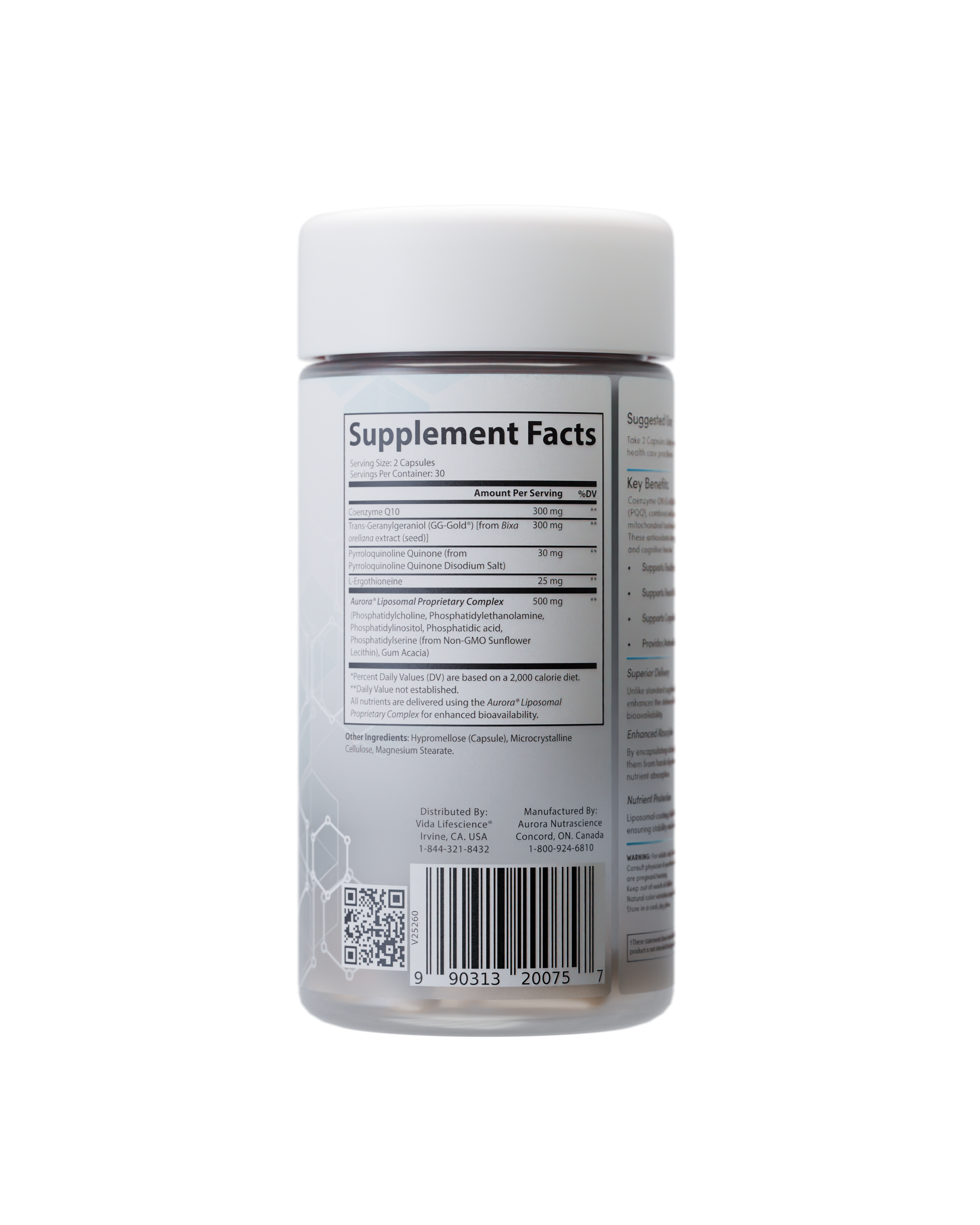 Liposomal CoQ10/PQQ Capsules