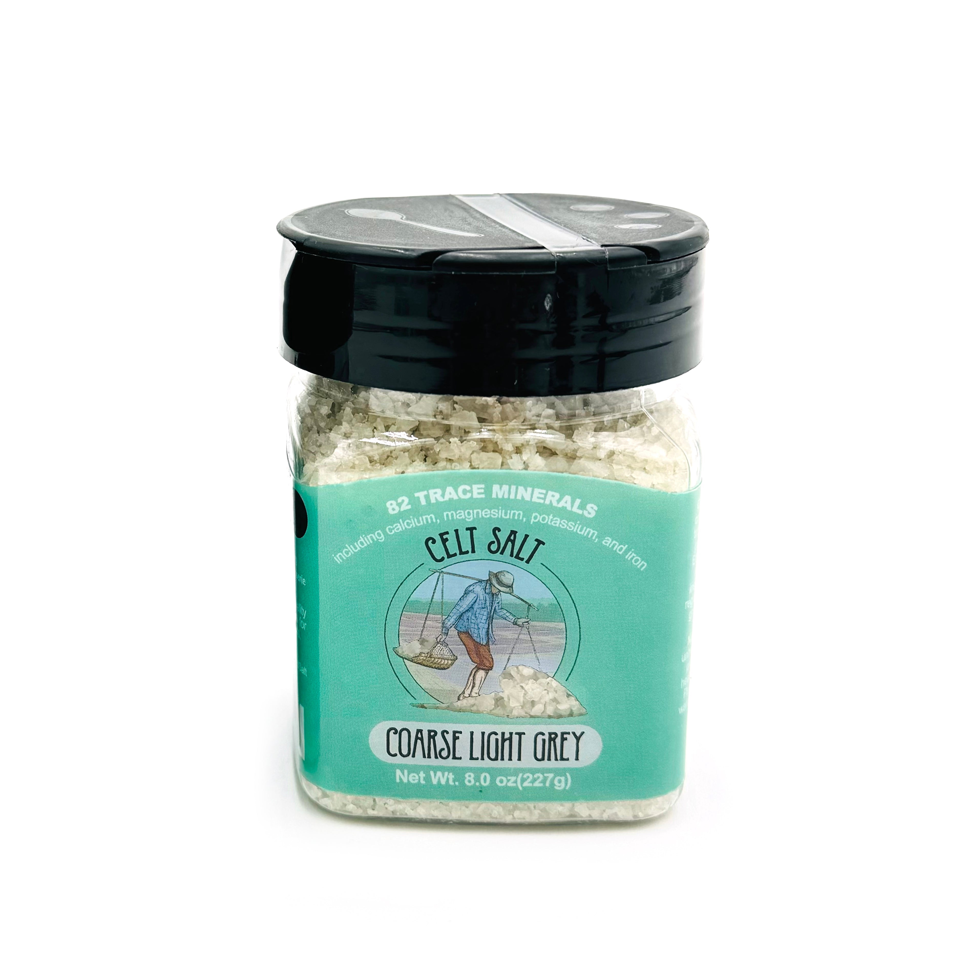 Celtic Sea Salt- 8 oz Shaker of Coarse Light Grey, organic, 82 minerals, Celt Salt By Nature's Pantry by Celt Salt