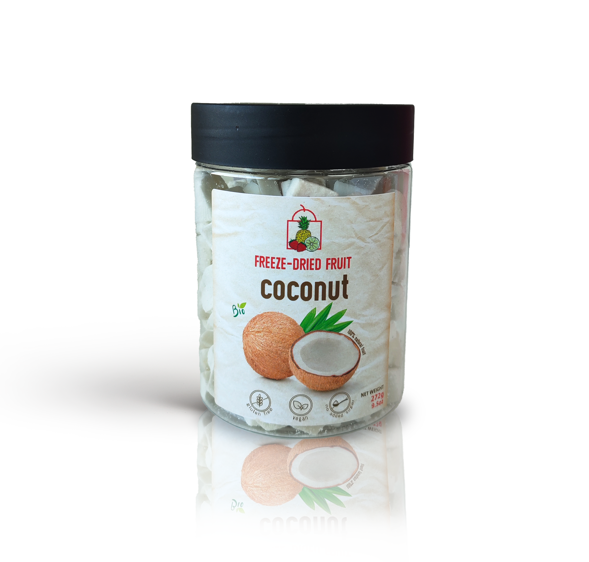Freeze-Dried Organic Coconut Snack by Diaita Foods (Worldwide Shipping)