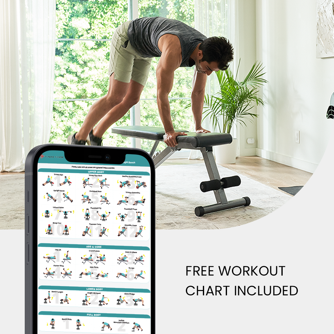 5-in-1 Adjustable Weight Bench by Finer Form