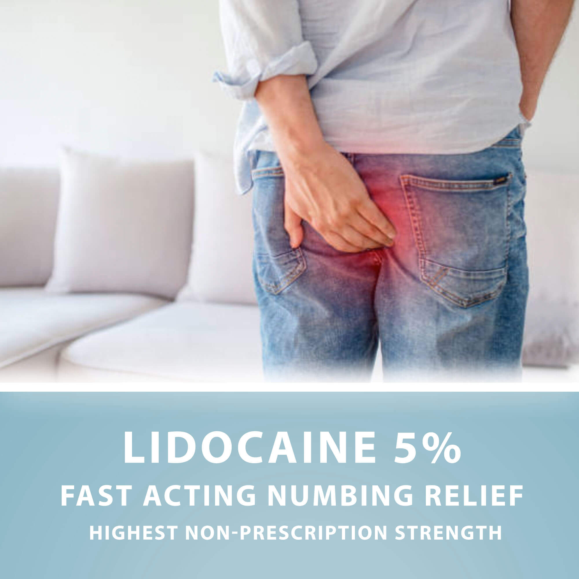 Hemorrhoid Cream with Lidocaine 5%, 6 oz by Curist