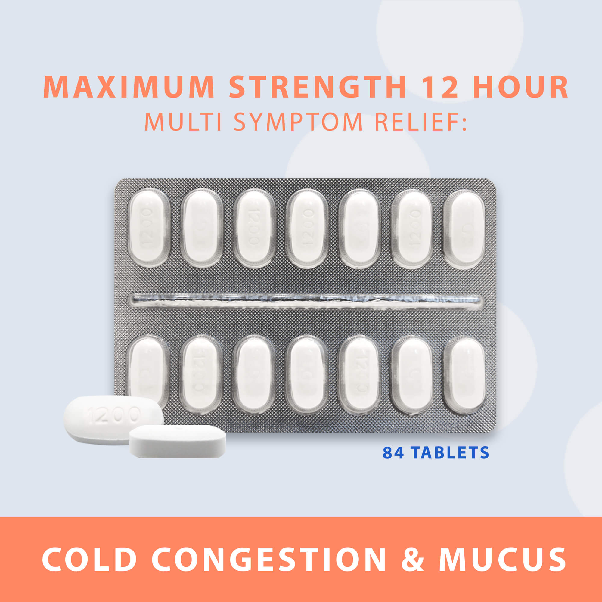 Mucus Relief Max Strength (guaifenesin 1200 mg), 84 ct by Curist