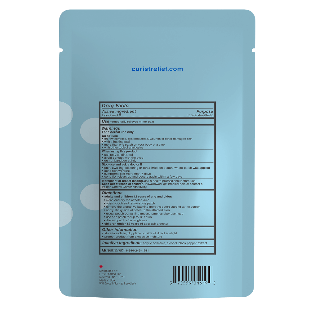 Lidocaine 4% Patch, 20 patches by Curist