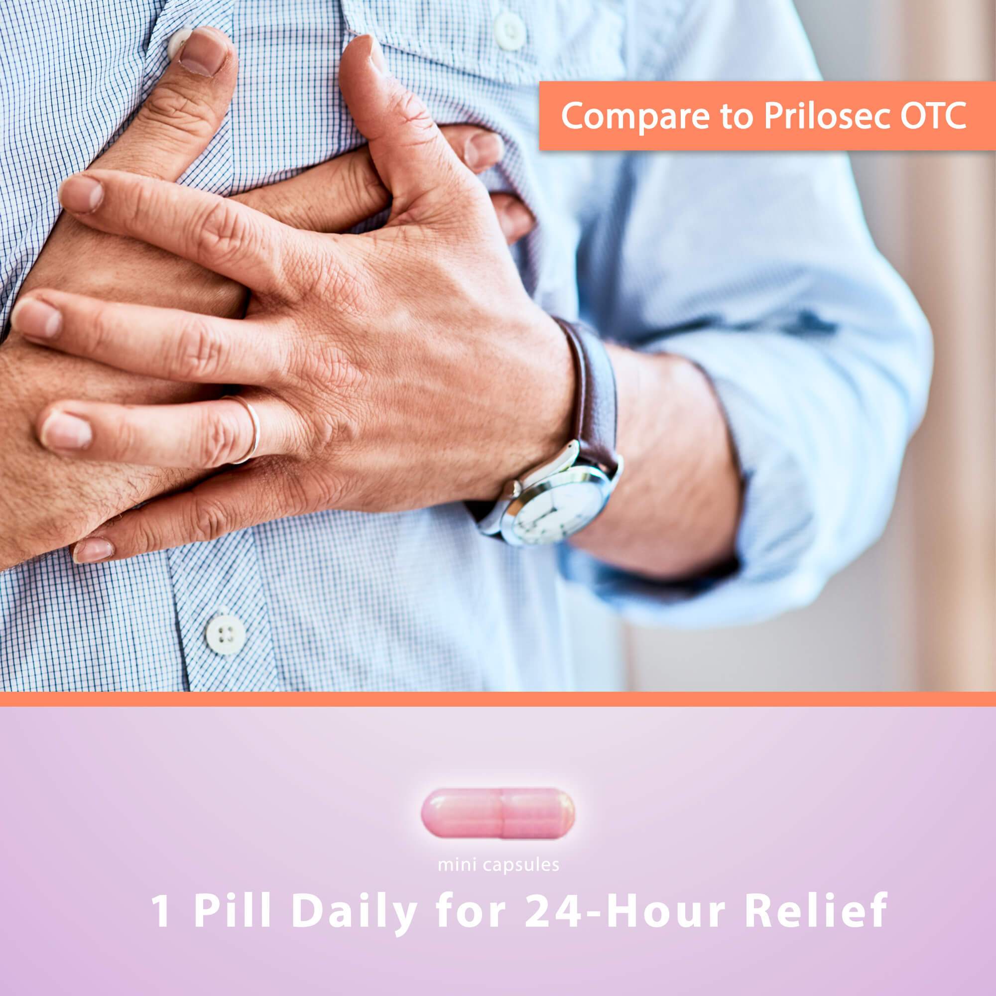 Omeprazole 20 mg Capsules (Prilosec Generic), 42 ct by Curist