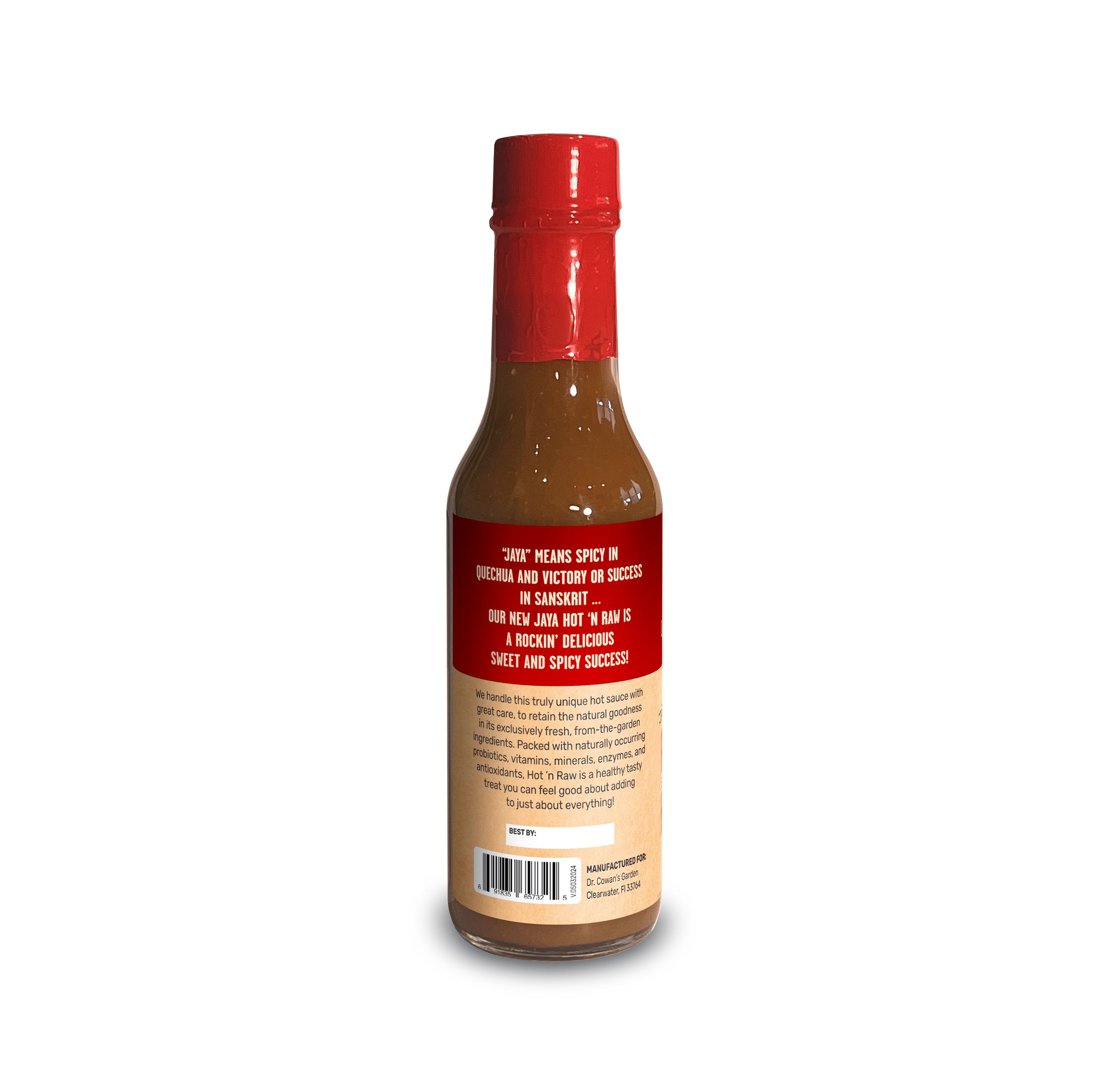 Jaya Raw Fermented Probiotic Hot Sauce by Dr. Cowan's Garden