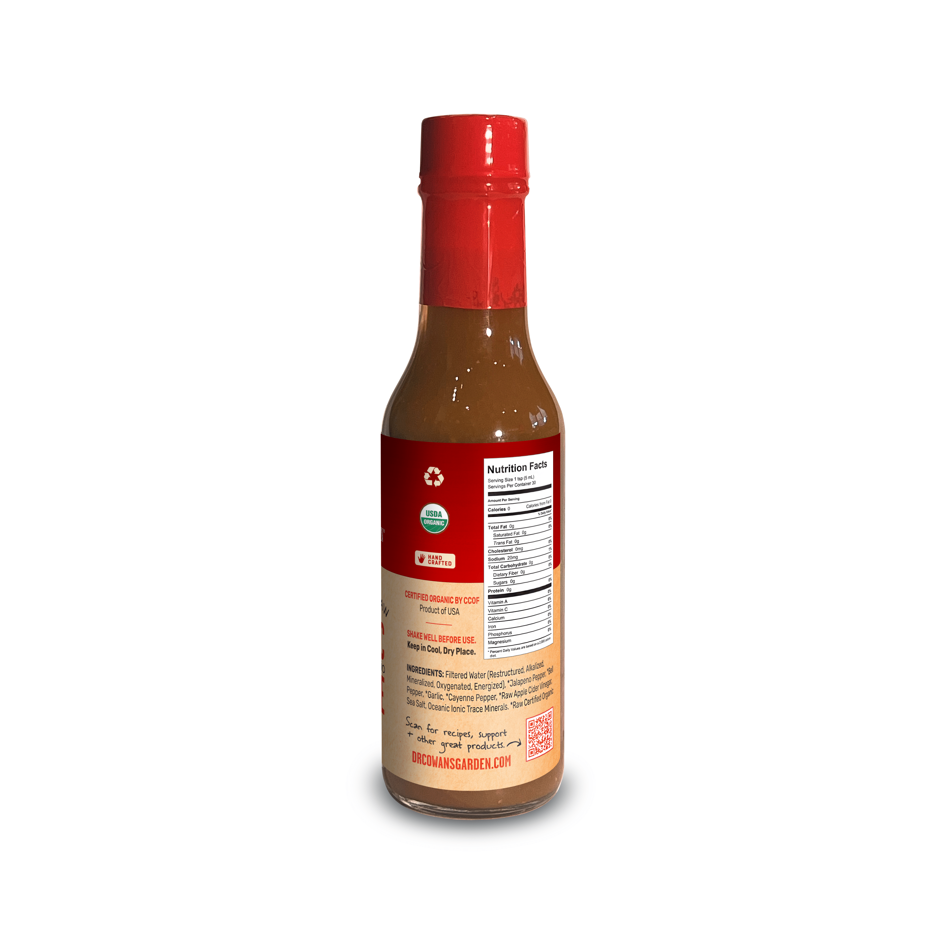 Jaya Raw Fermented Probiotic Hot Sauce by Dr. Cowan's Garden