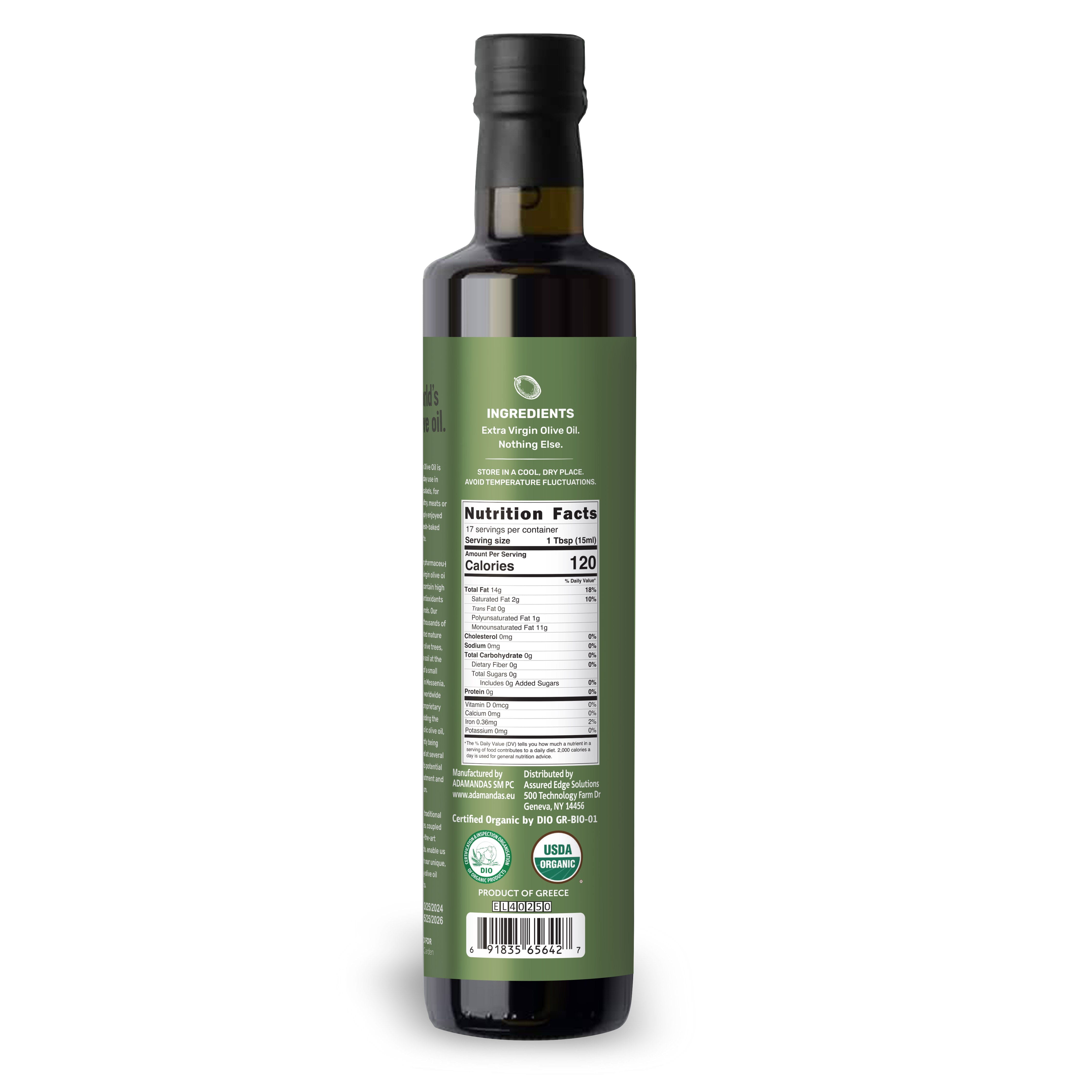 300+ Polyphenol Organic Extra Virgin Olive Oil by Dr. Cowan's Garden