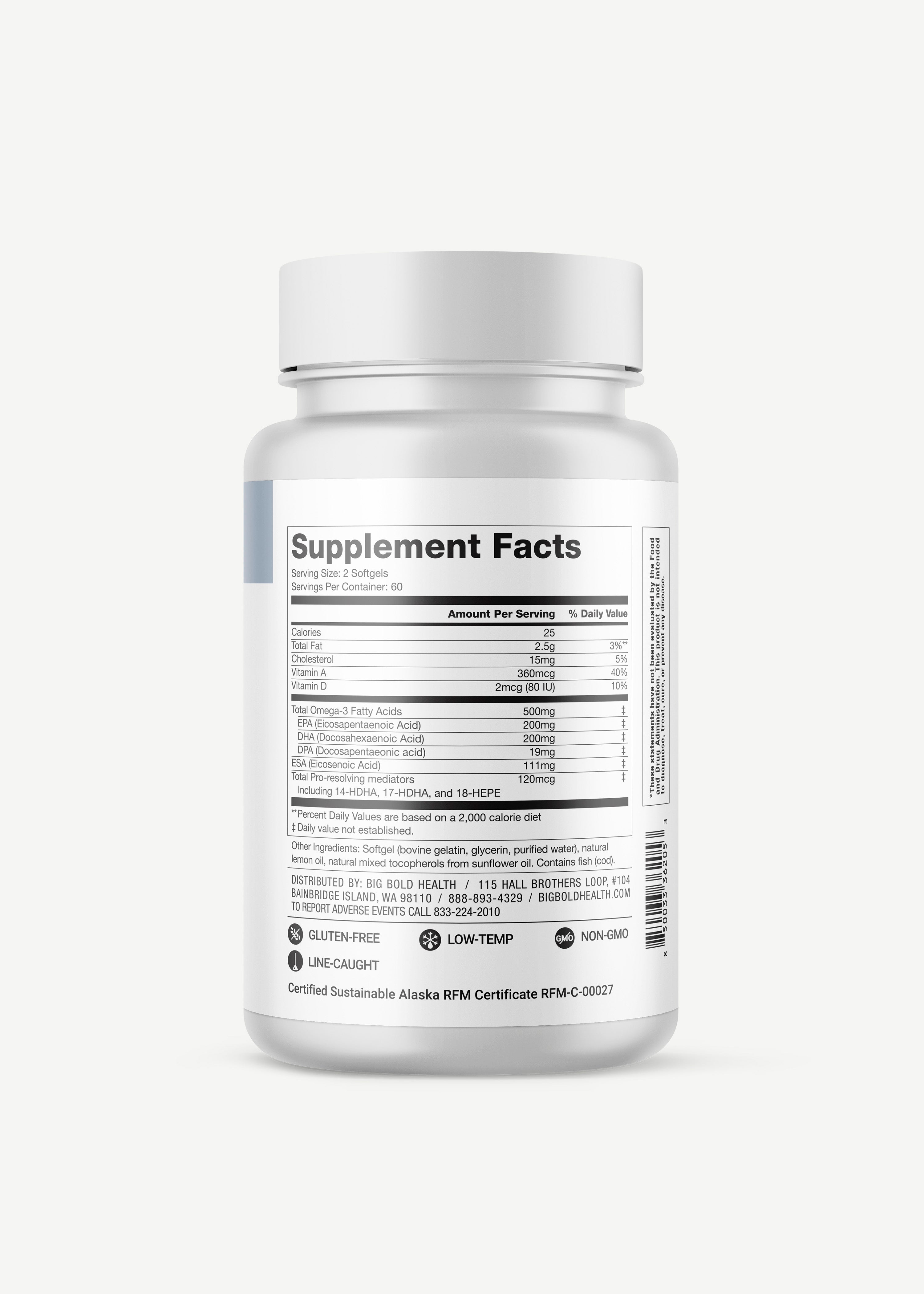 Dutch Harbor Omega® Maintain Softgels by Big Bold Health