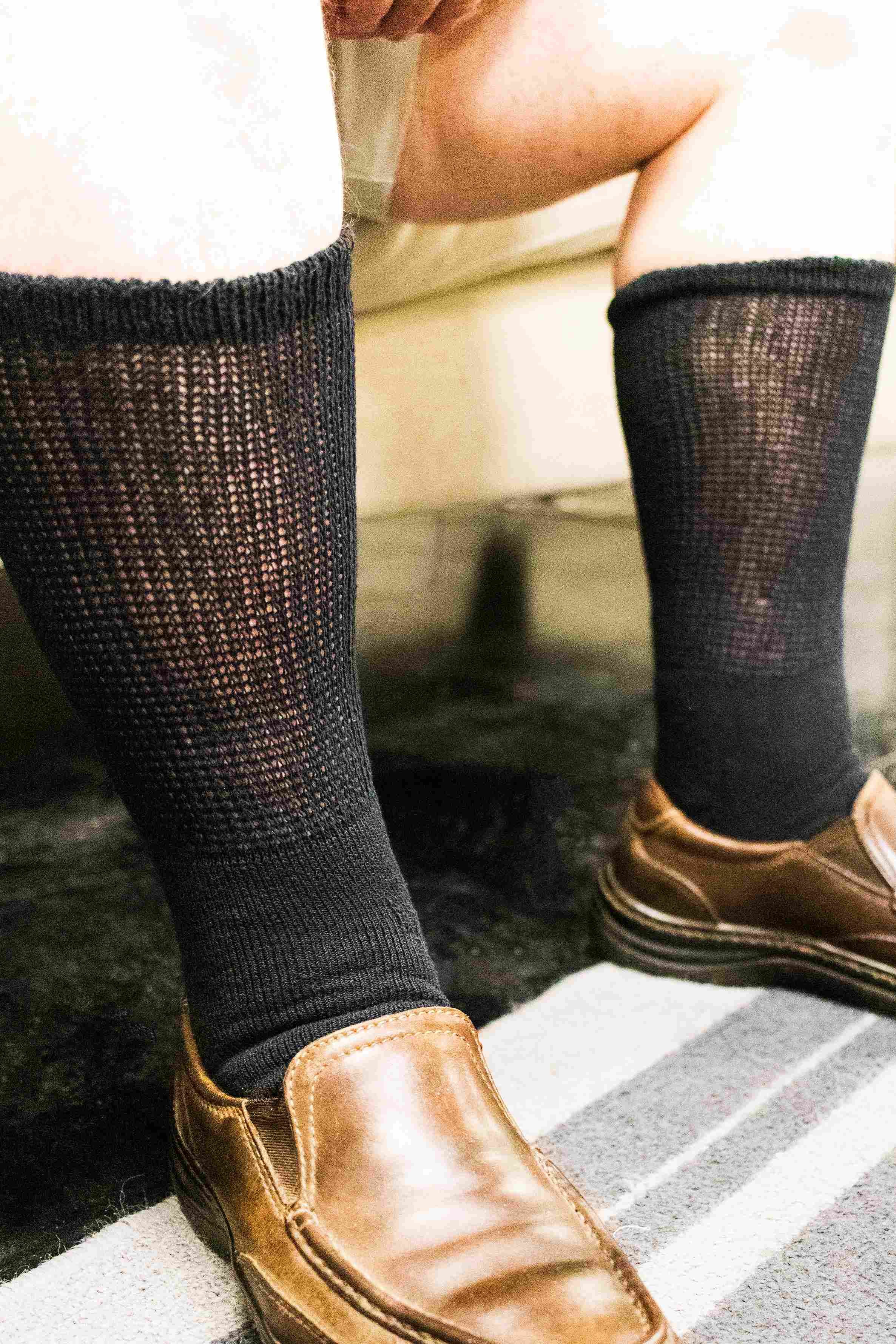 Men's Ultra-Soft Upper Calf Diabetic Socks (4 Pair) by DIABETIC SOCK CLUB