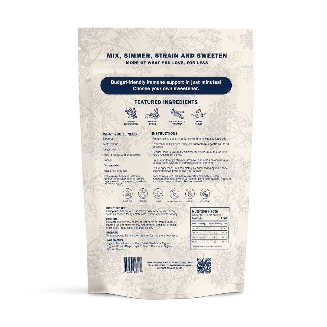 DIY Elderberry Syrup Kits and Bundles - Organic
