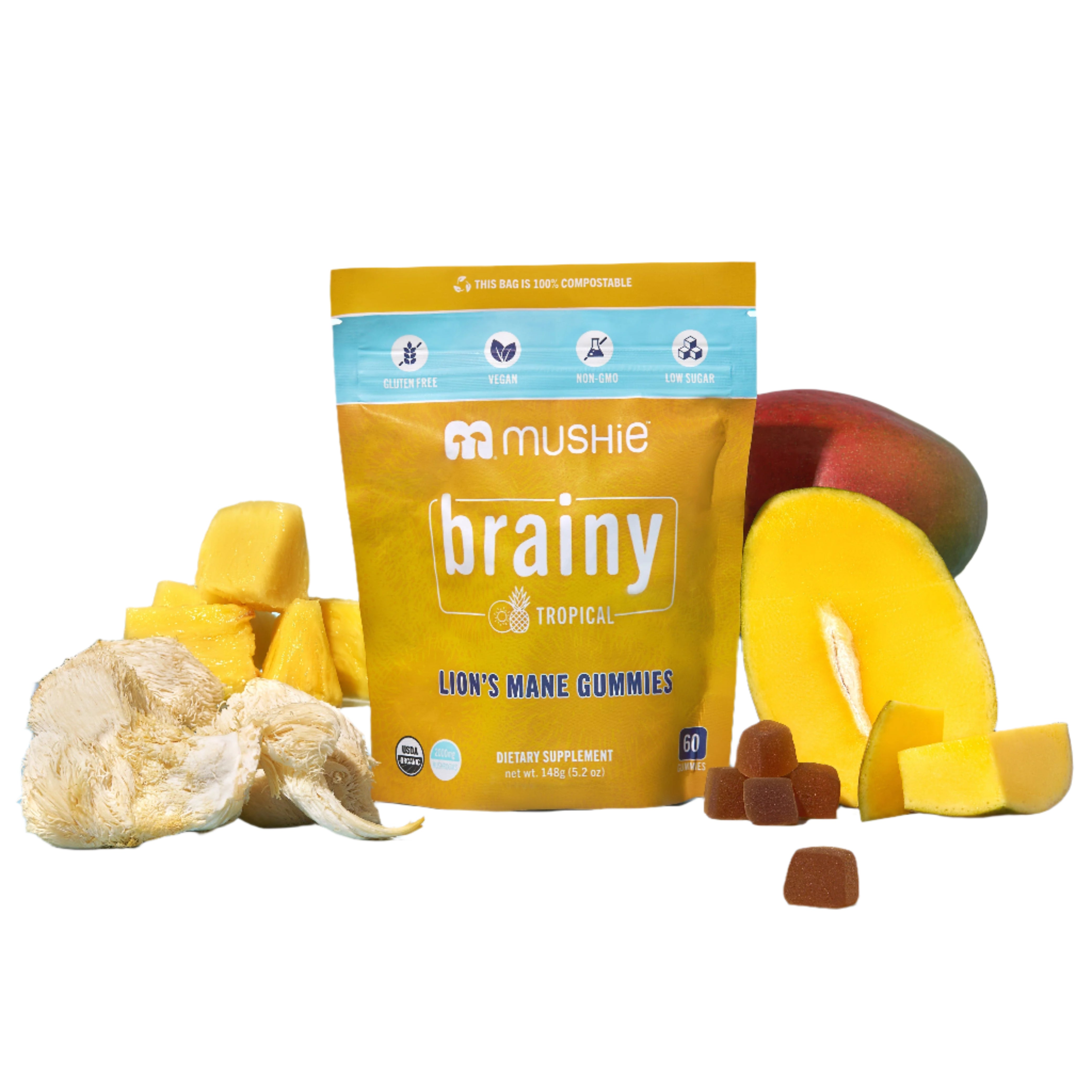 Organic Lion's Mane Gummies by Mush More Co