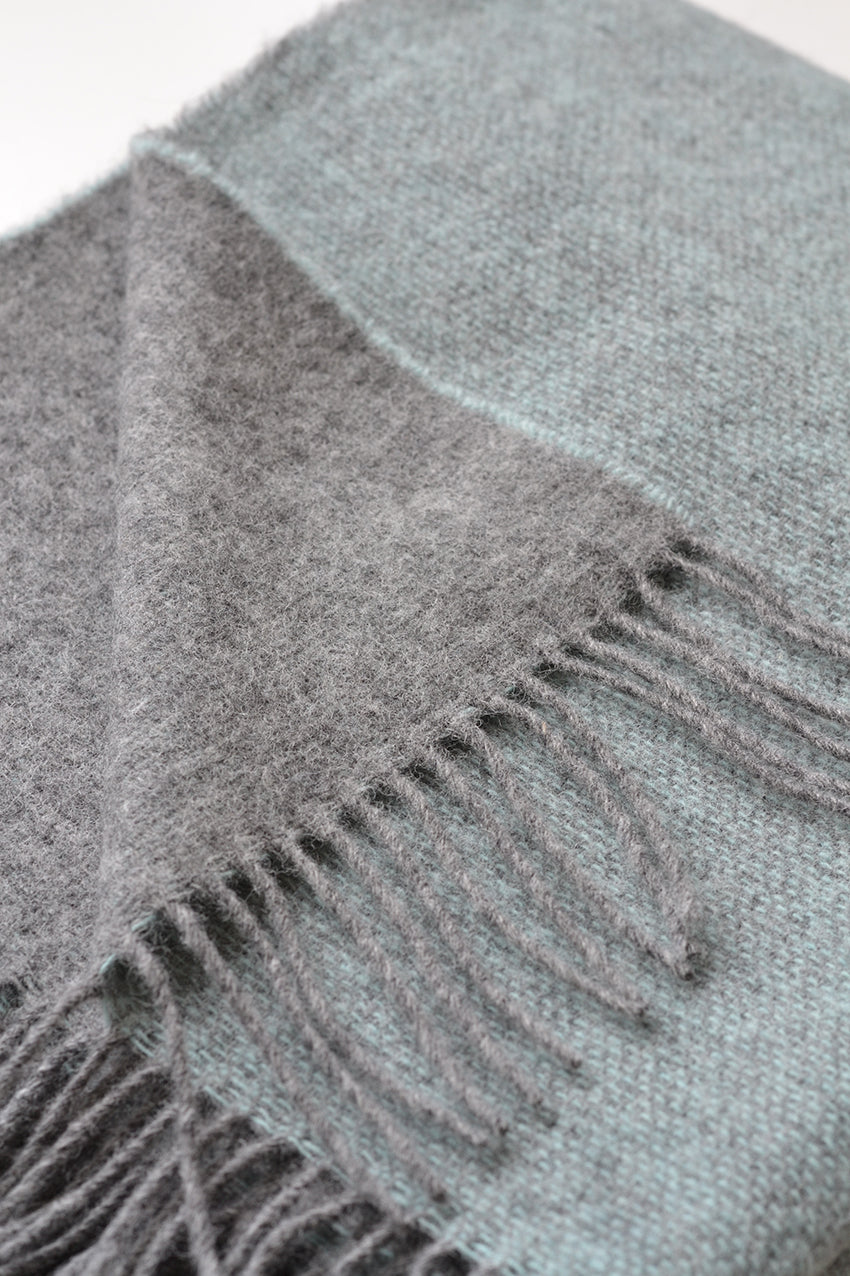 Trafalgar Double Sided Wool Throw by Linen Way