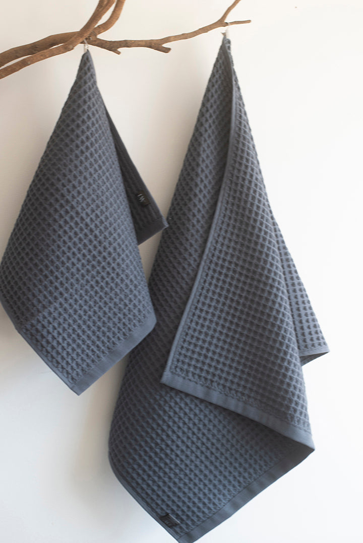 Jacki Waffle Cotton Bath Towel by Linen Way