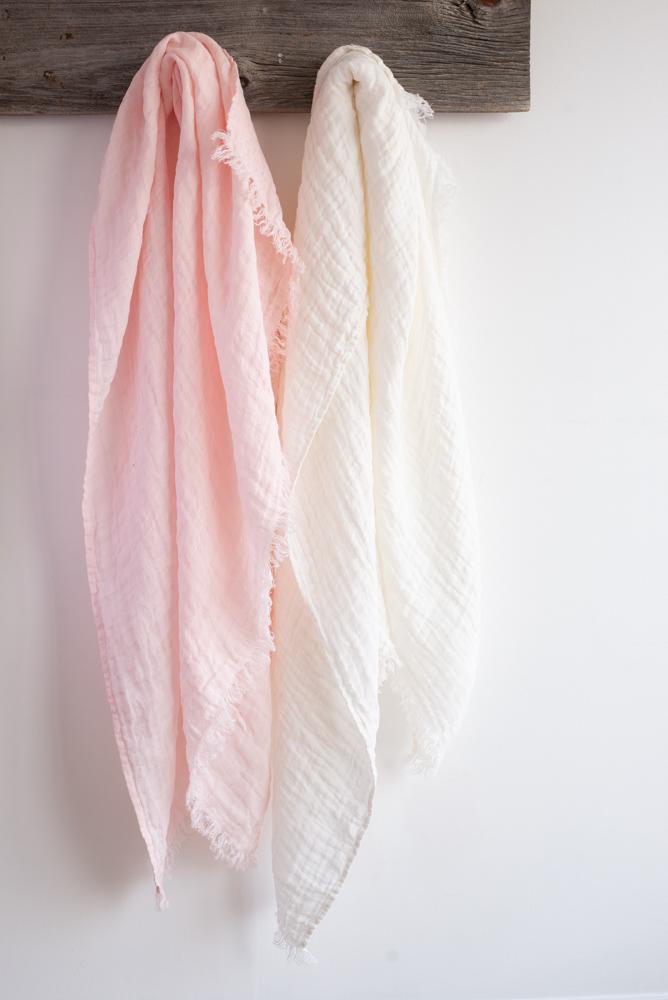 Cabana Linen Throw available in 2 colors by Linen Way