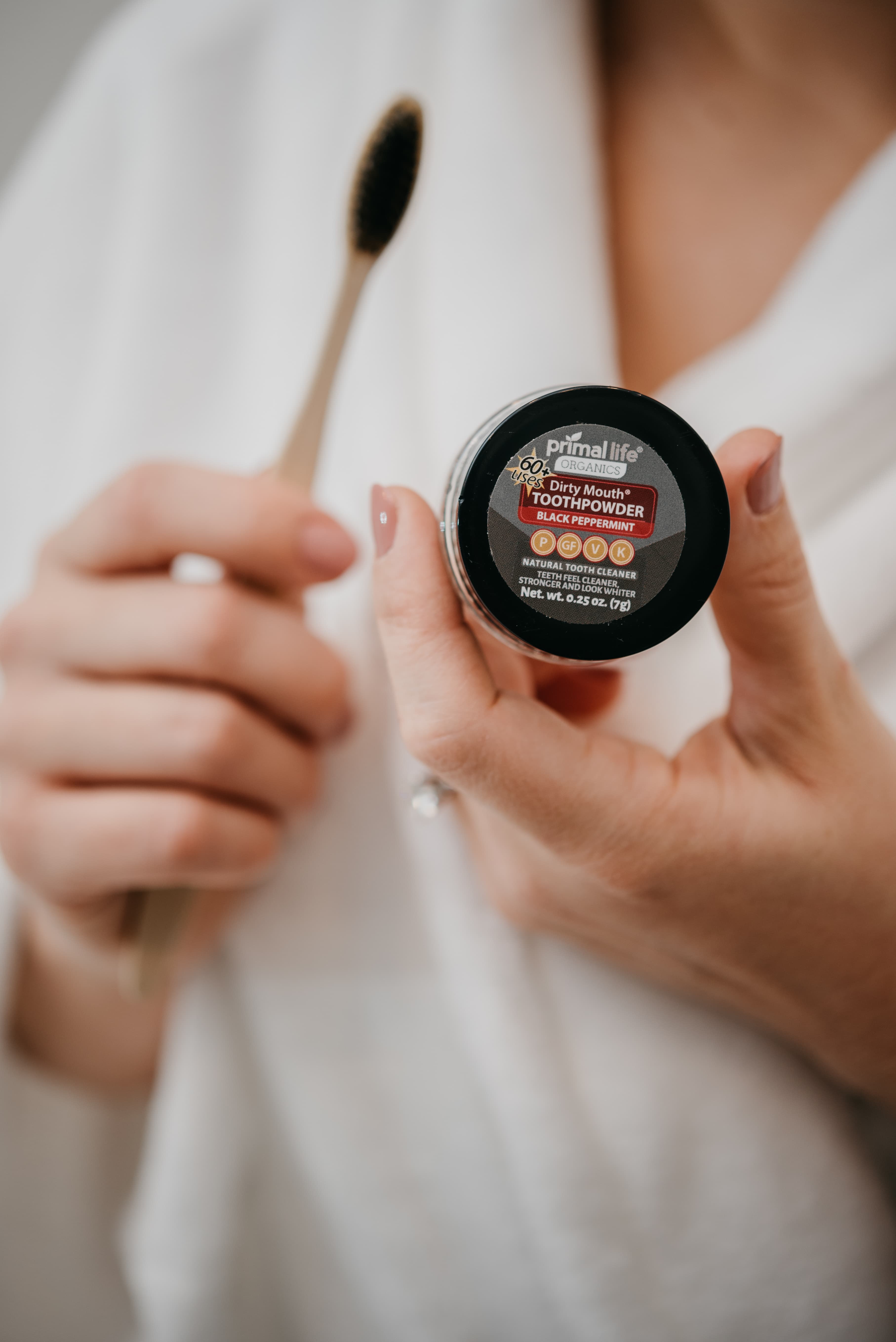 Toothpowder / Powdered Mineral Toothpaste by Primal Life Organic II LLC