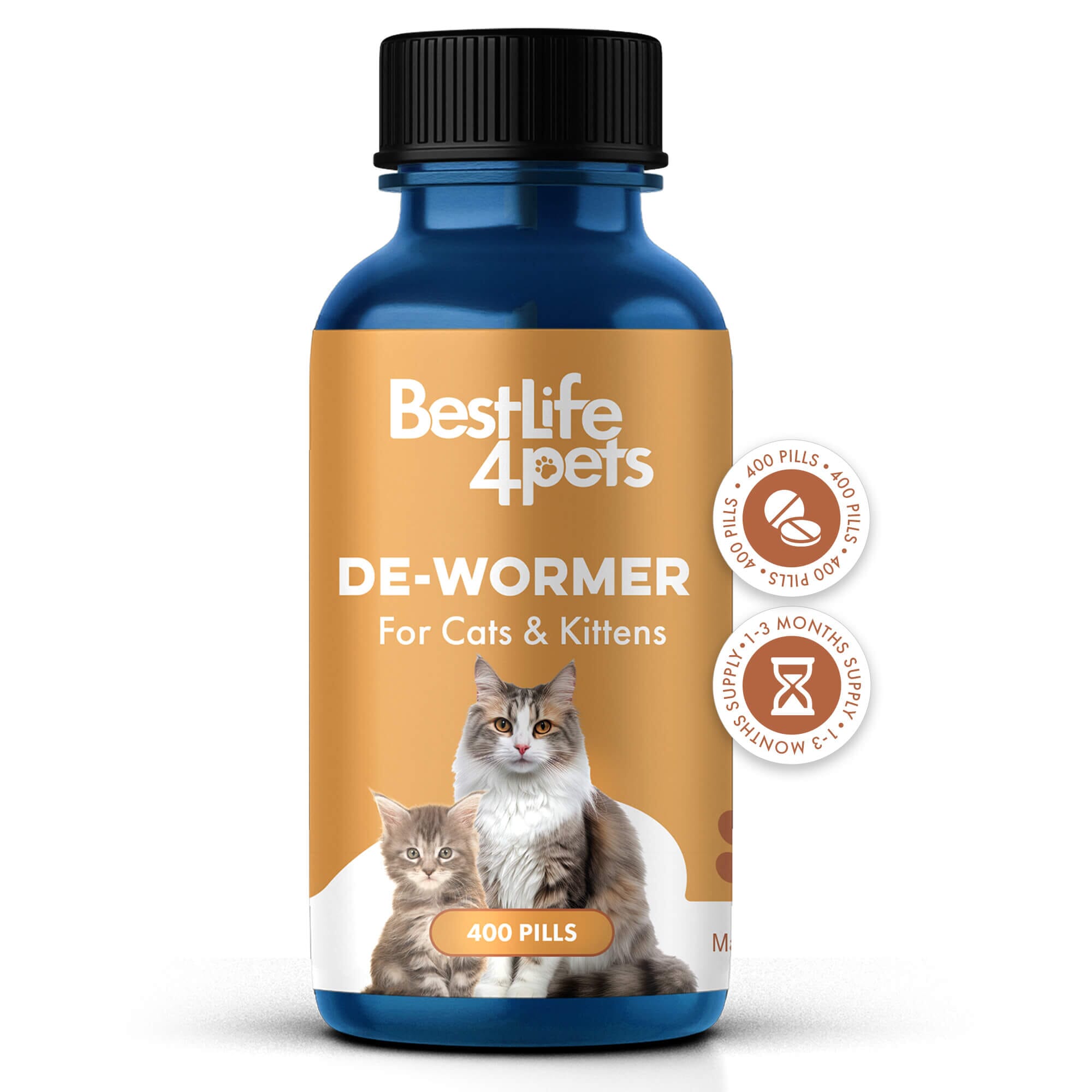 Homeopathic Broad Spectrum Dewormer for Cats & Kittens by BestLife4Pets