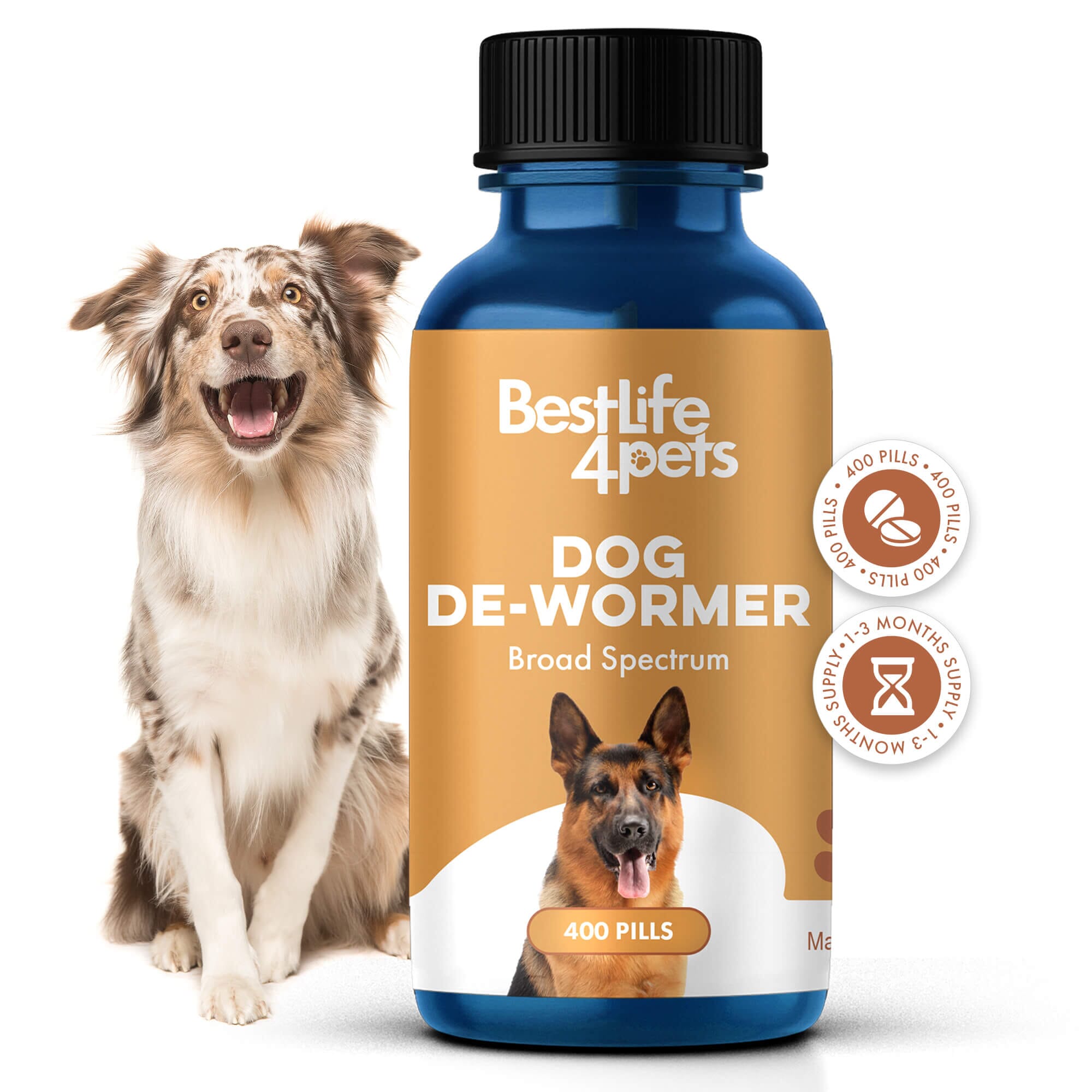 Broad Spectrum De-wormer for All Dogs by BestLife4Pets
