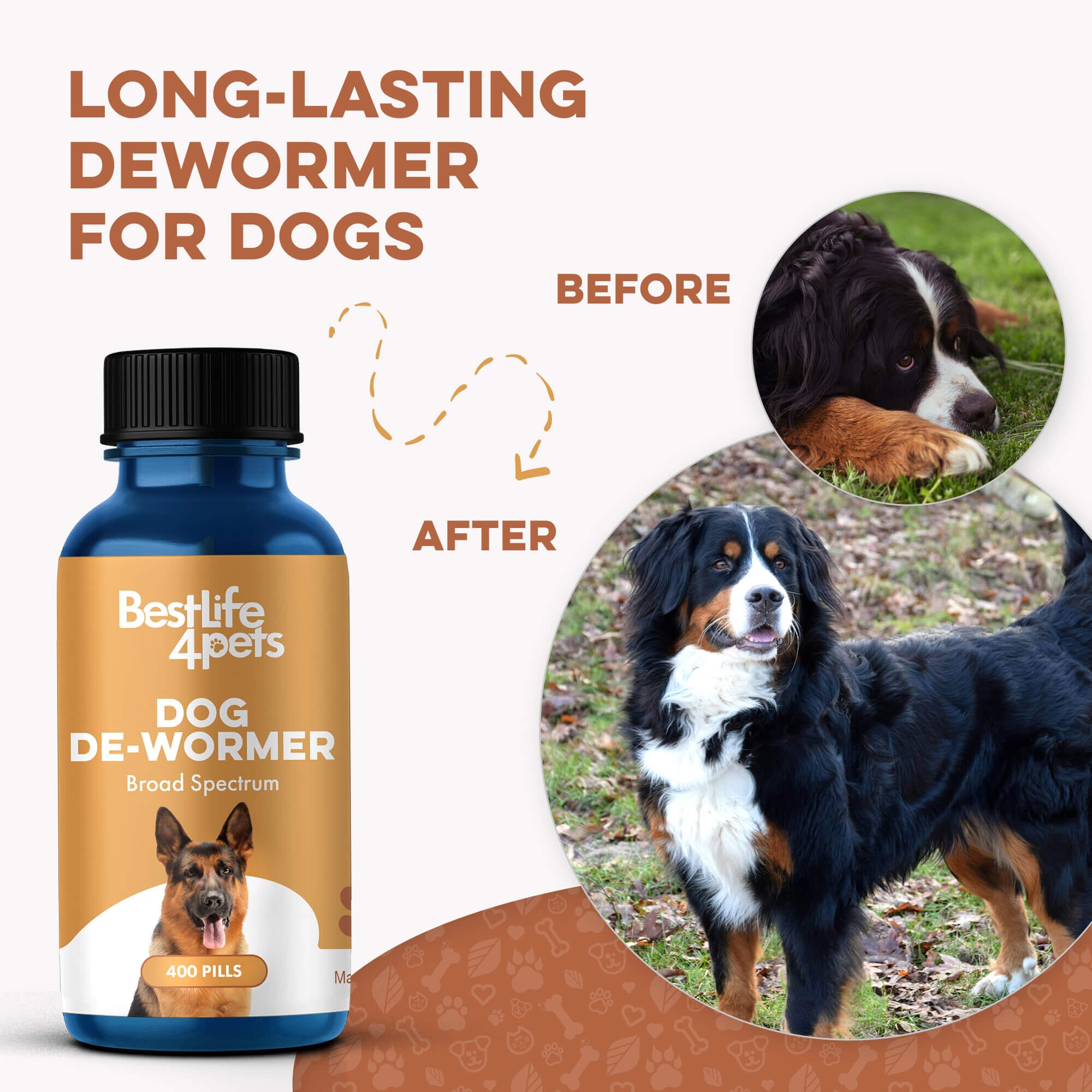 Broad Spectrum De-wormer for All Dogs by BestLife4Pets
