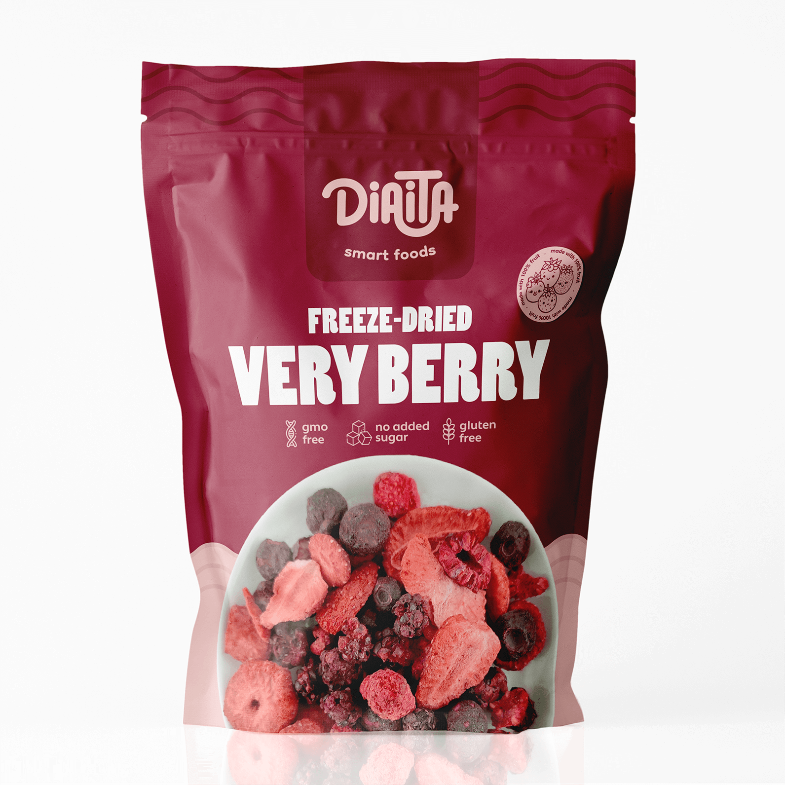 Freeze Dried "Very Berry" Snack by Diaita Foods (Worldwide Shipping)