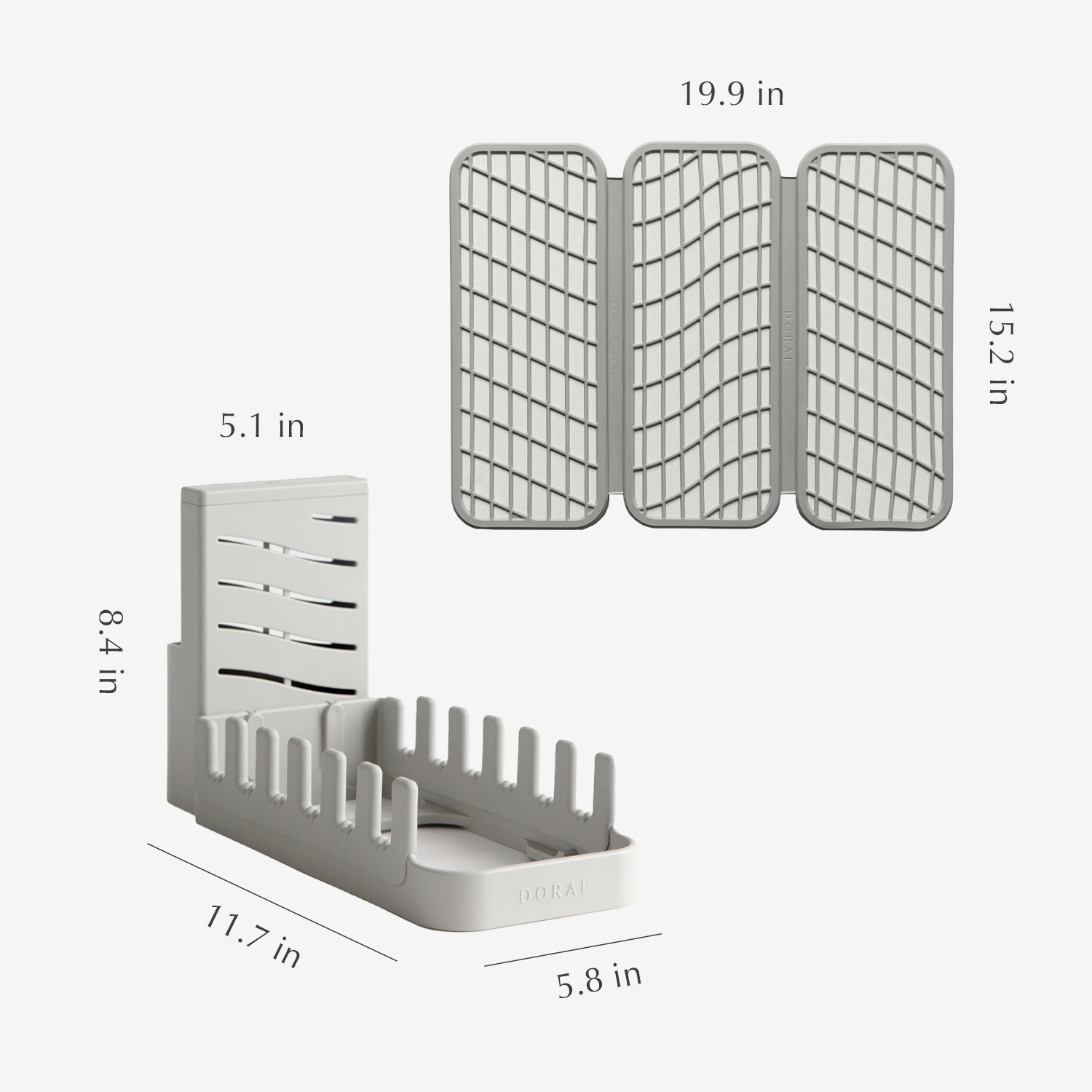 Dish Pad + Rack Bundle by Dorai Home | Quick-Drying Home Essentials