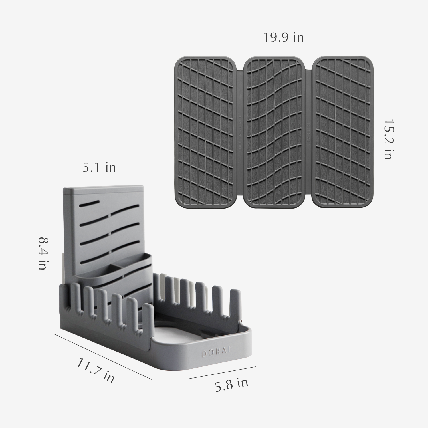 Dish Pad + Rack Bundle by Dorai Home | Quick-Drying Home Essentials