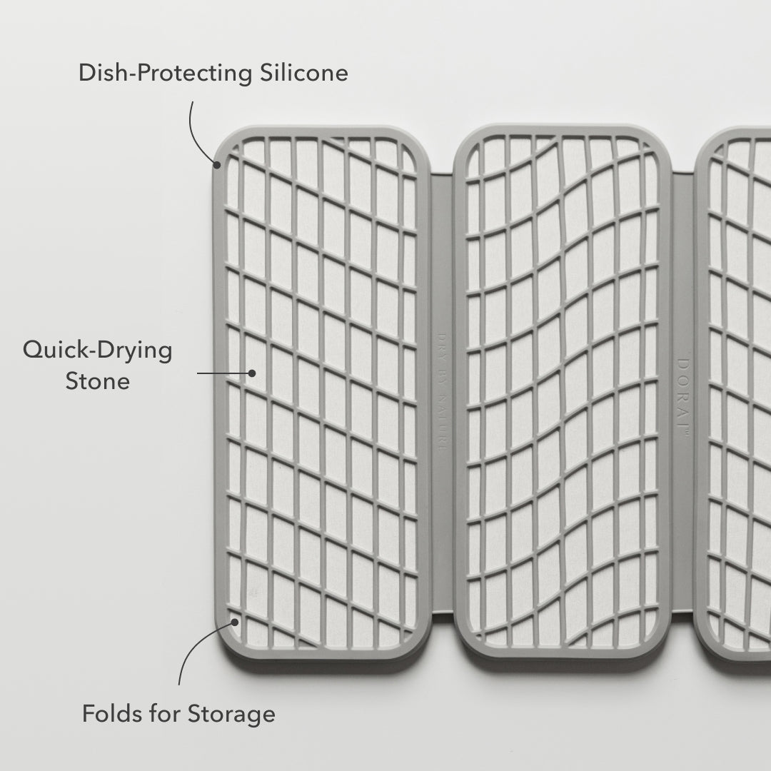 Dish Pad + Rack Bundle by Dorai Home | Quick-Drying Home Essentials