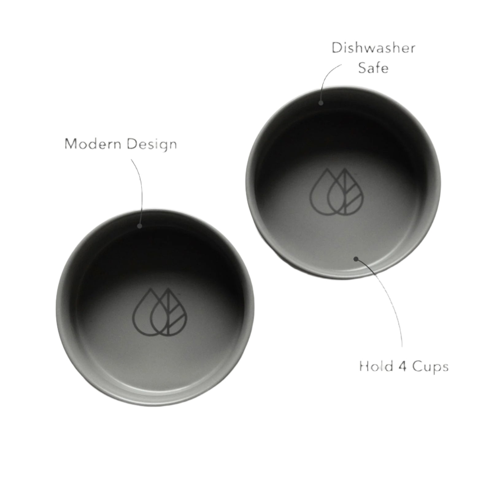 Dog Bowls + Stone Base by Dorai Home | Quick-Drying Home Essentials