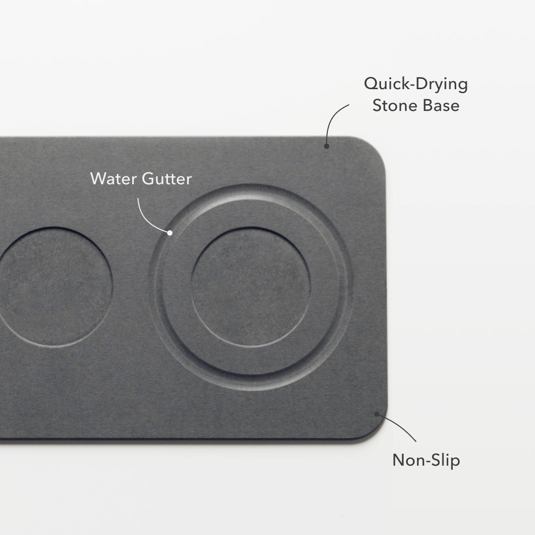 Dog Bowls + Stone Base by Dorai Home | Quick-Drying Home Essentials