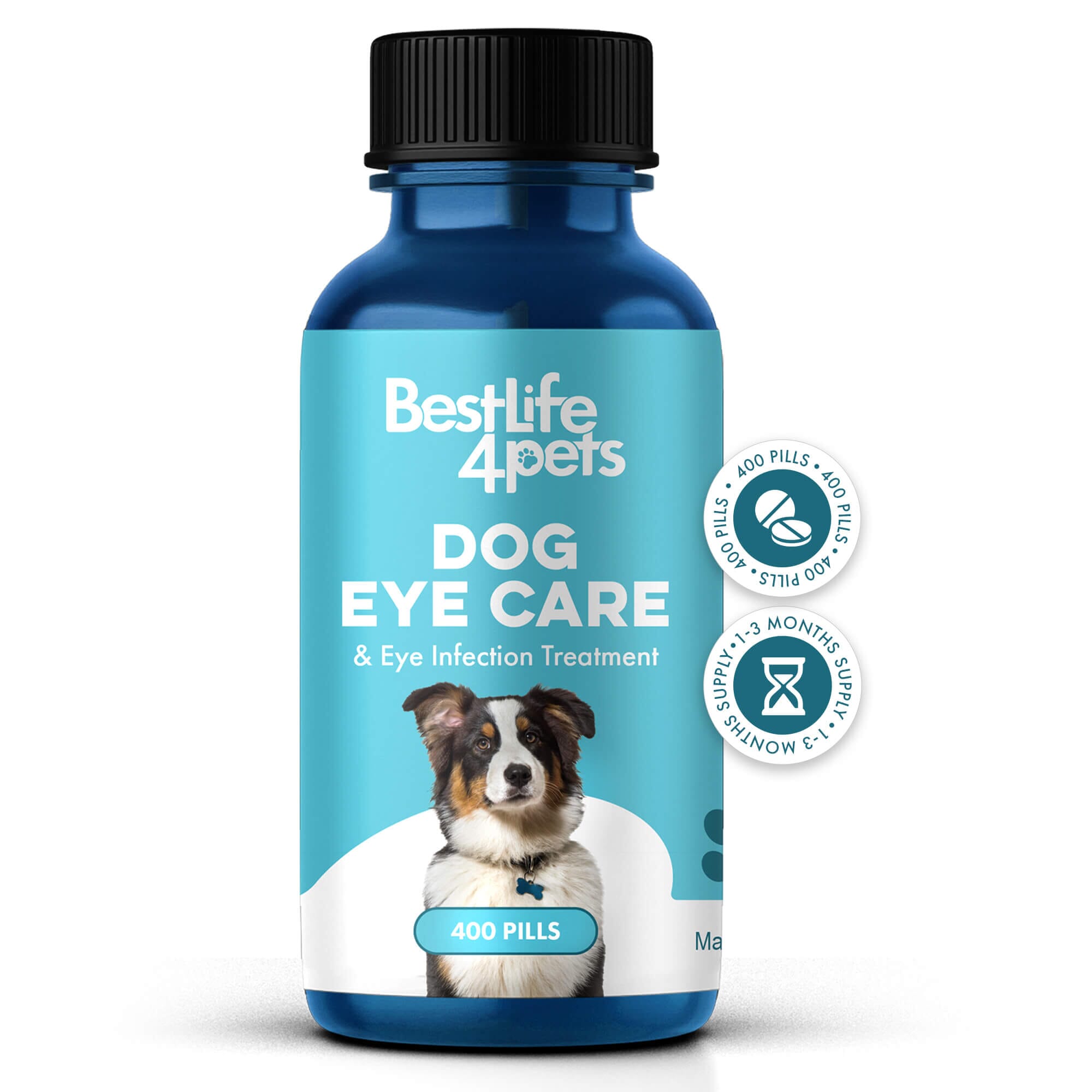 Natural Dog Eye Infection Treatment - Helps Conjunctivitis, Watery Eyes, Red Eye, and General Eye Care by BestLife4Pets