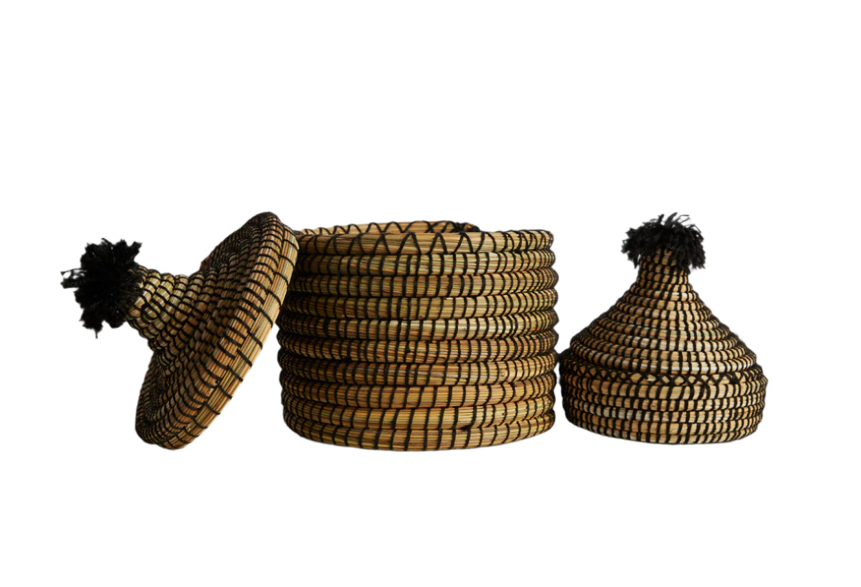 Moroccan Bread Basket - Set of 2 by Verve Culture