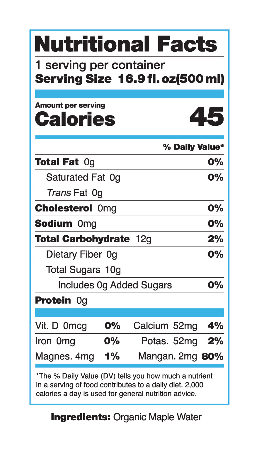 16.9 oz. Drink Simple Maple Water - Pack of 12 by Drink Simple