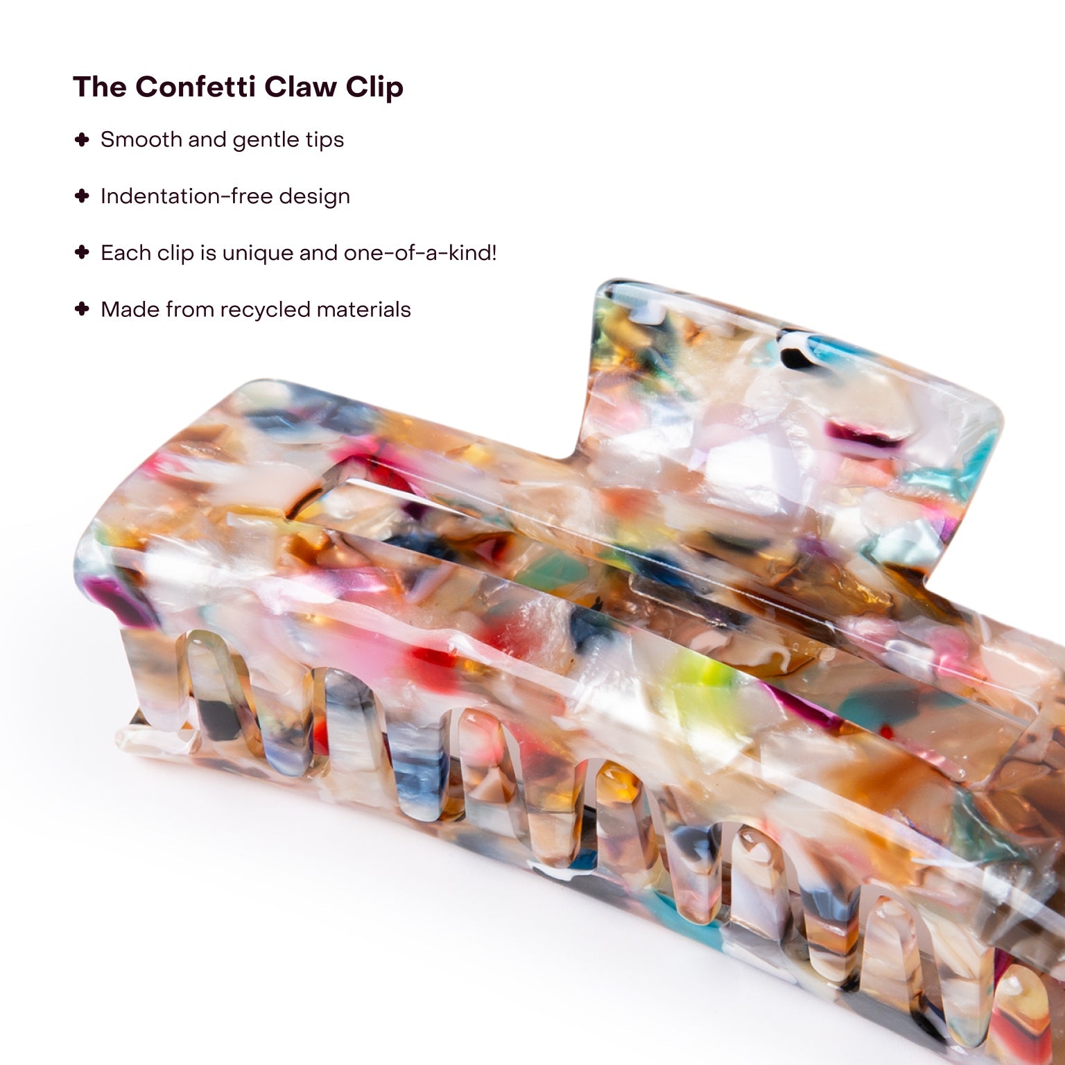 The Large Confetti Claw Clip