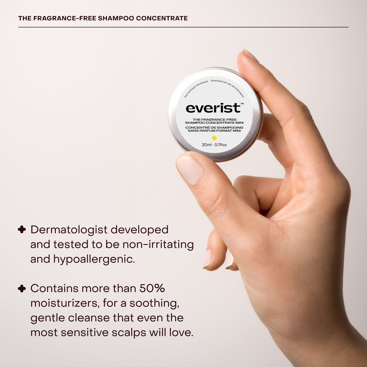 The Fragrance-Free Shampoo Concentrate Mini