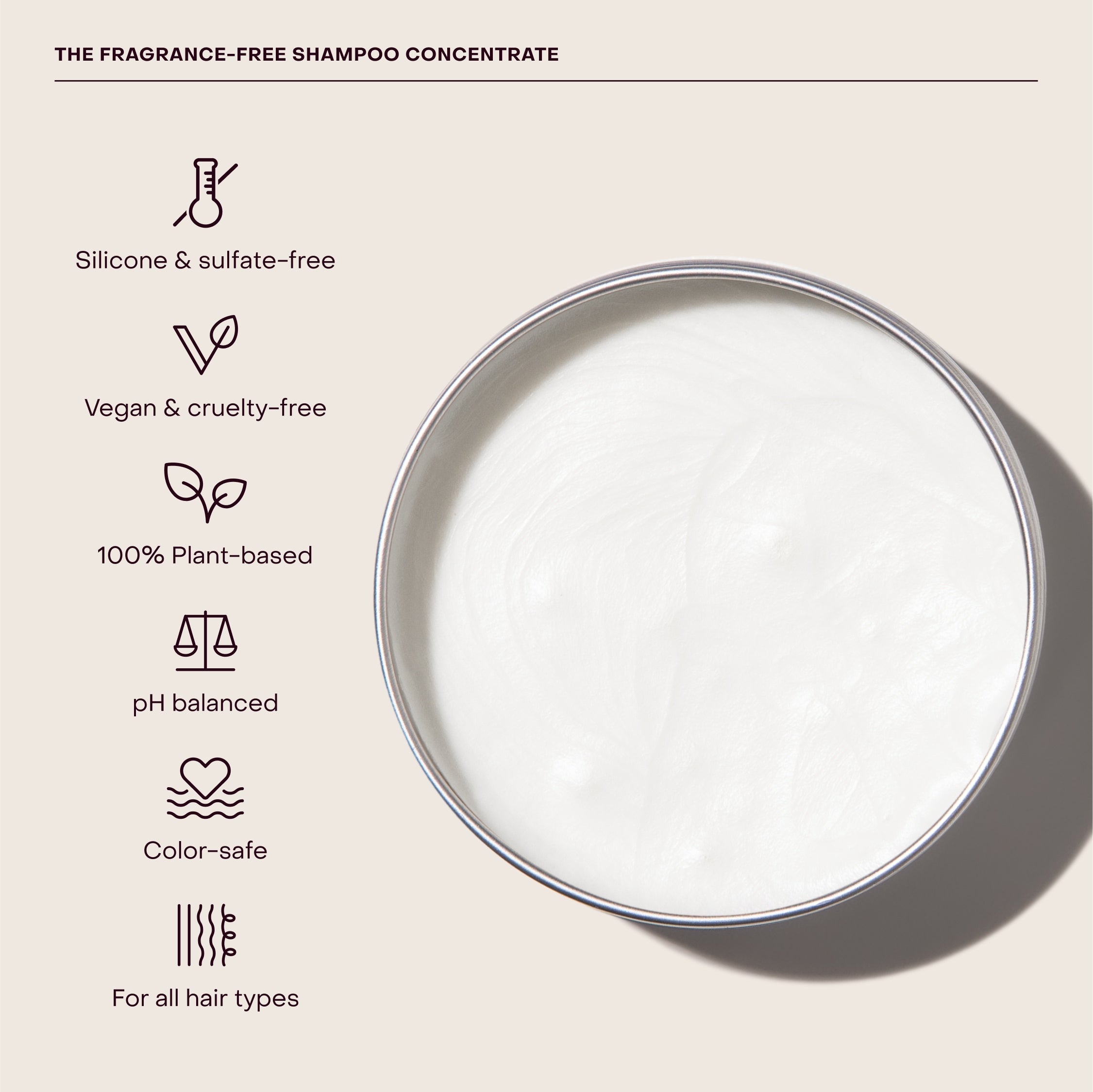 The Fragrance-Free Shampoo Concentrate Mini