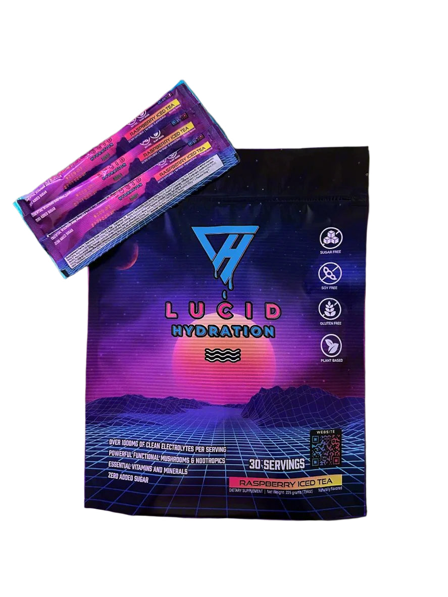 Lucid Hydration - Raspberry Iced Tea (30 Servings) by Lucid Hydration