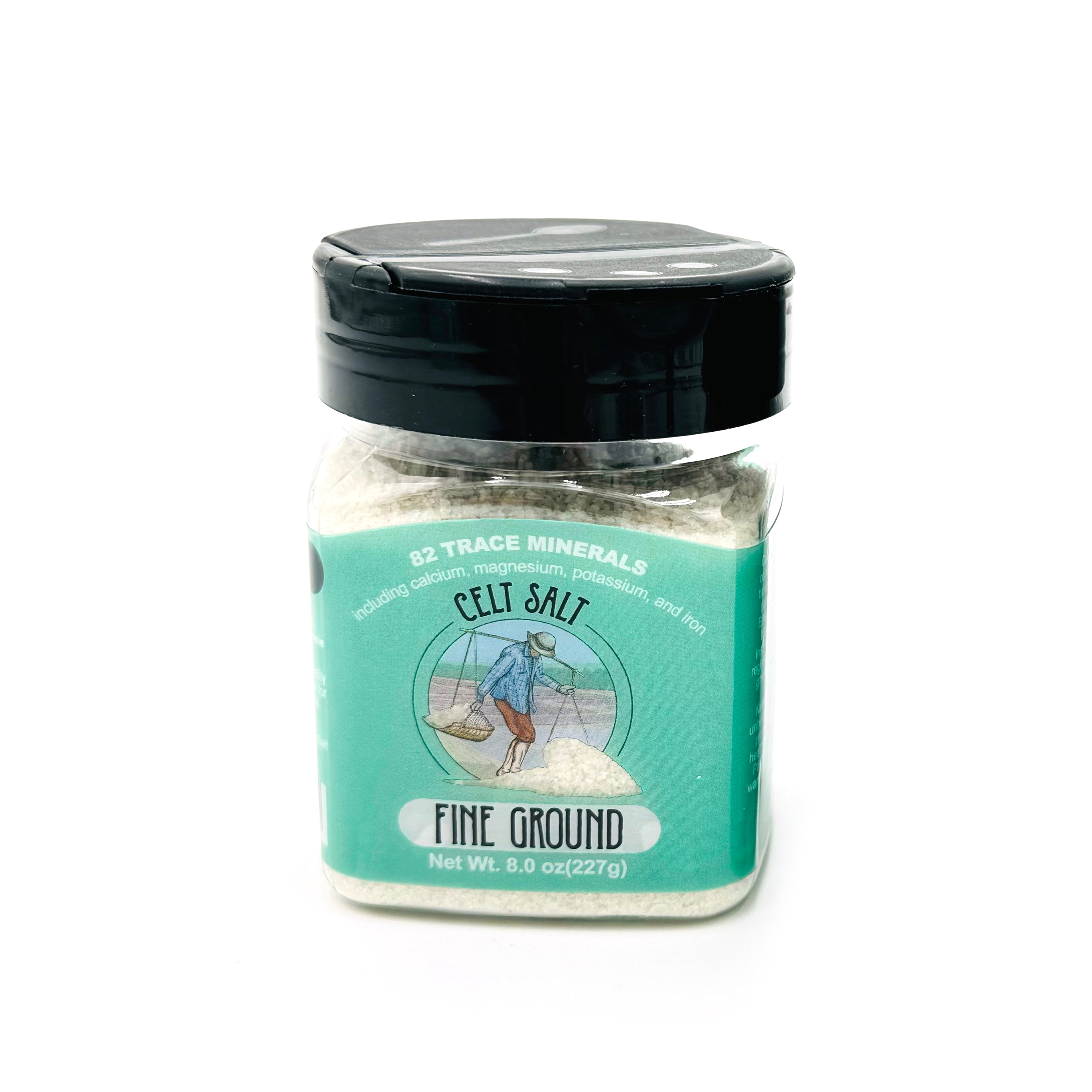 Celtic Sea Salt- 8 oz Shaker of Fine Ground, organic, 82 minerals, Celt Salt by Nature's Pantry by Celt Salt