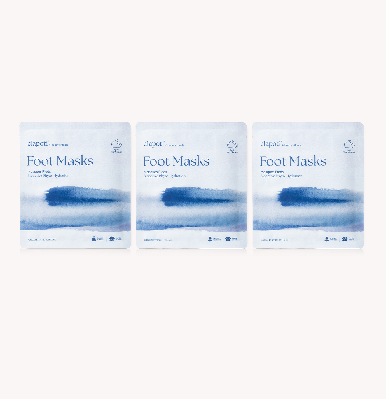 Foot Mask Hydration, 3-Pack