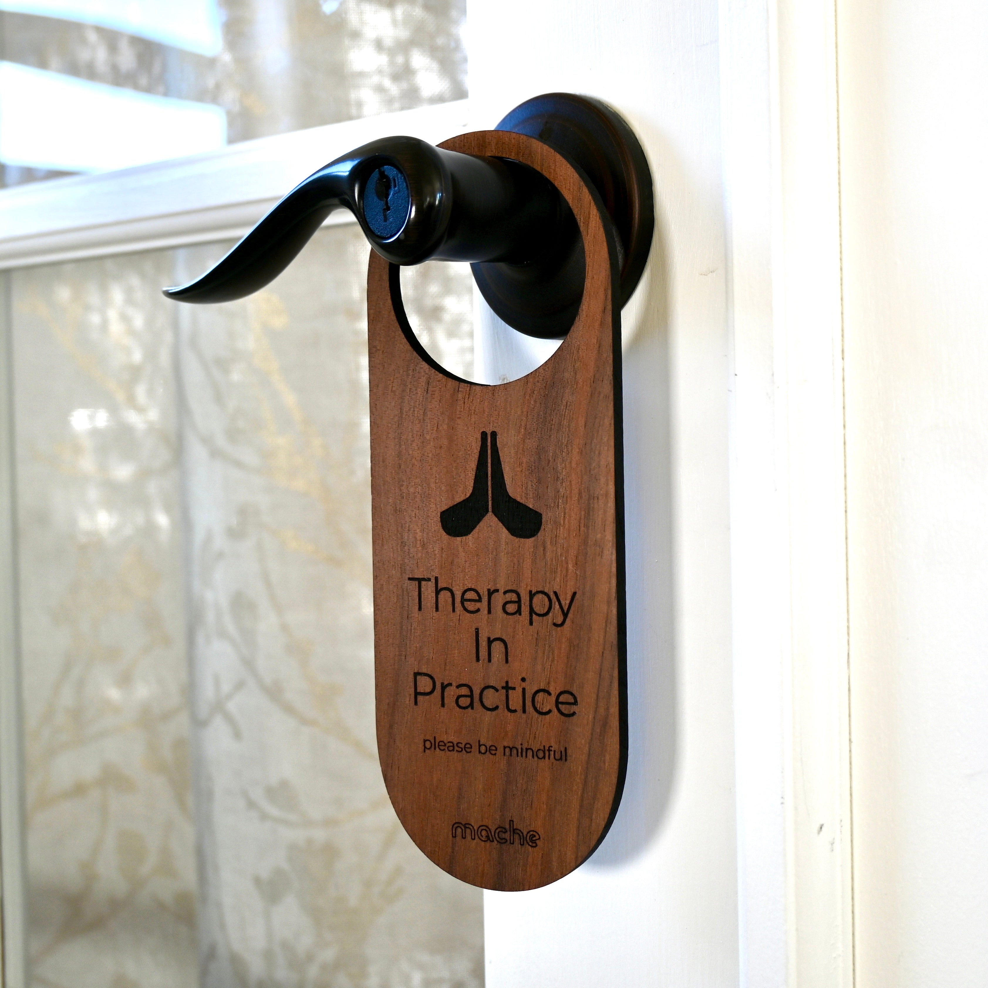 Self Care Signage | Therapy Door Hanger by Mache