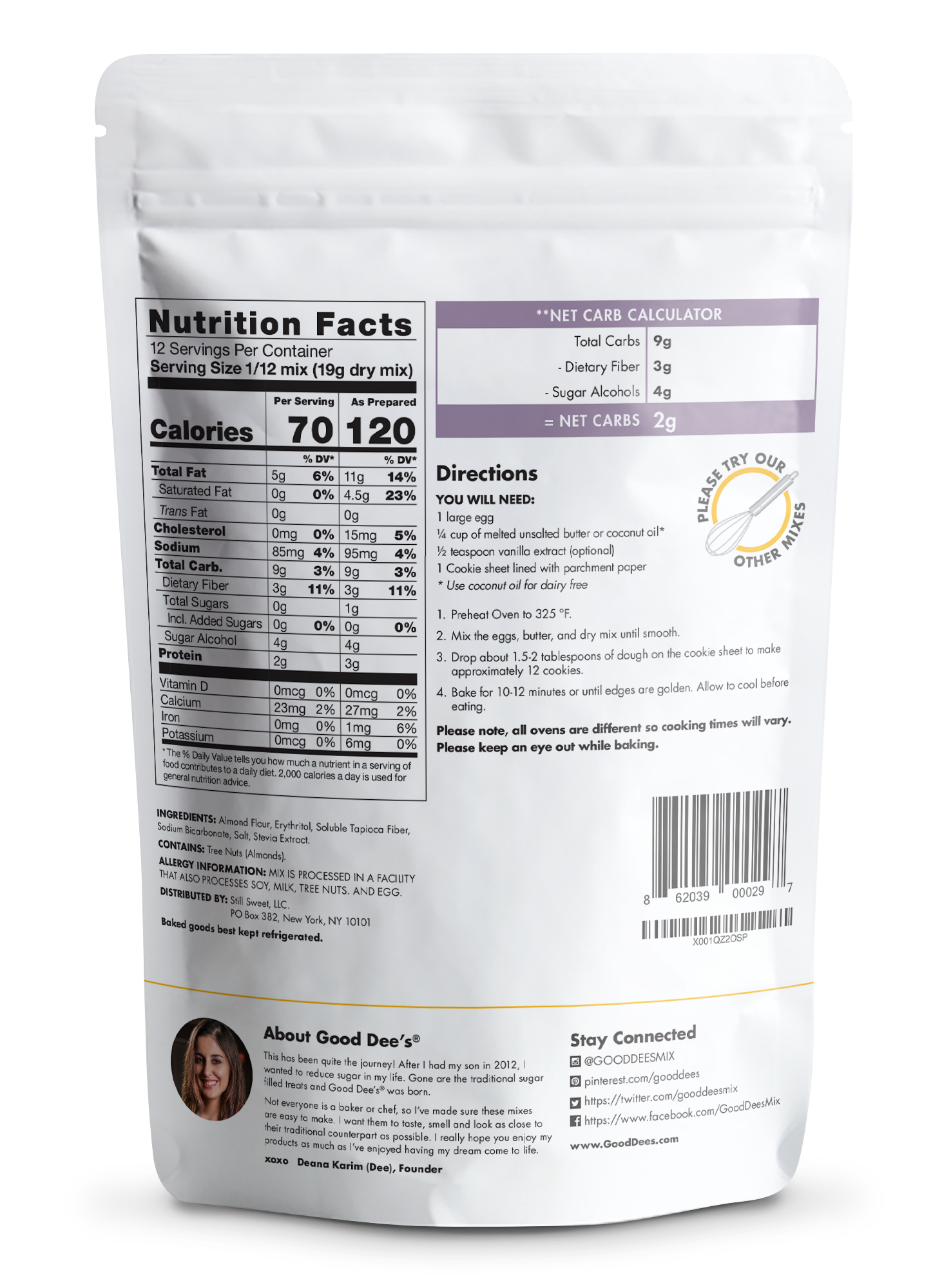 It’s back-Sugar Free Keto Cookie Mix - Gluten Free and No Added Sugar by Good Dee's