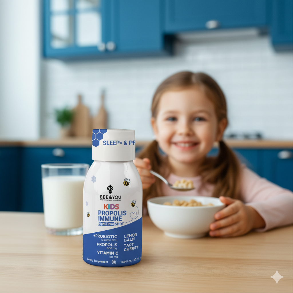 Kids Propolis Immune NightTime Shot - Probiotic, 50 ml x 12