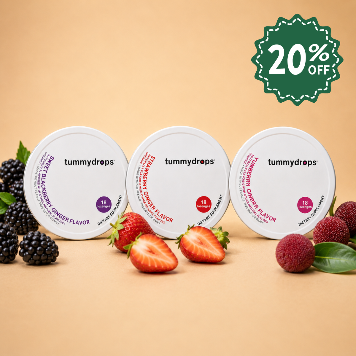 Berry Goodness Ginger Bundle (Strawberry, Blackberry, Yumberry) - Bundle & Save 20%