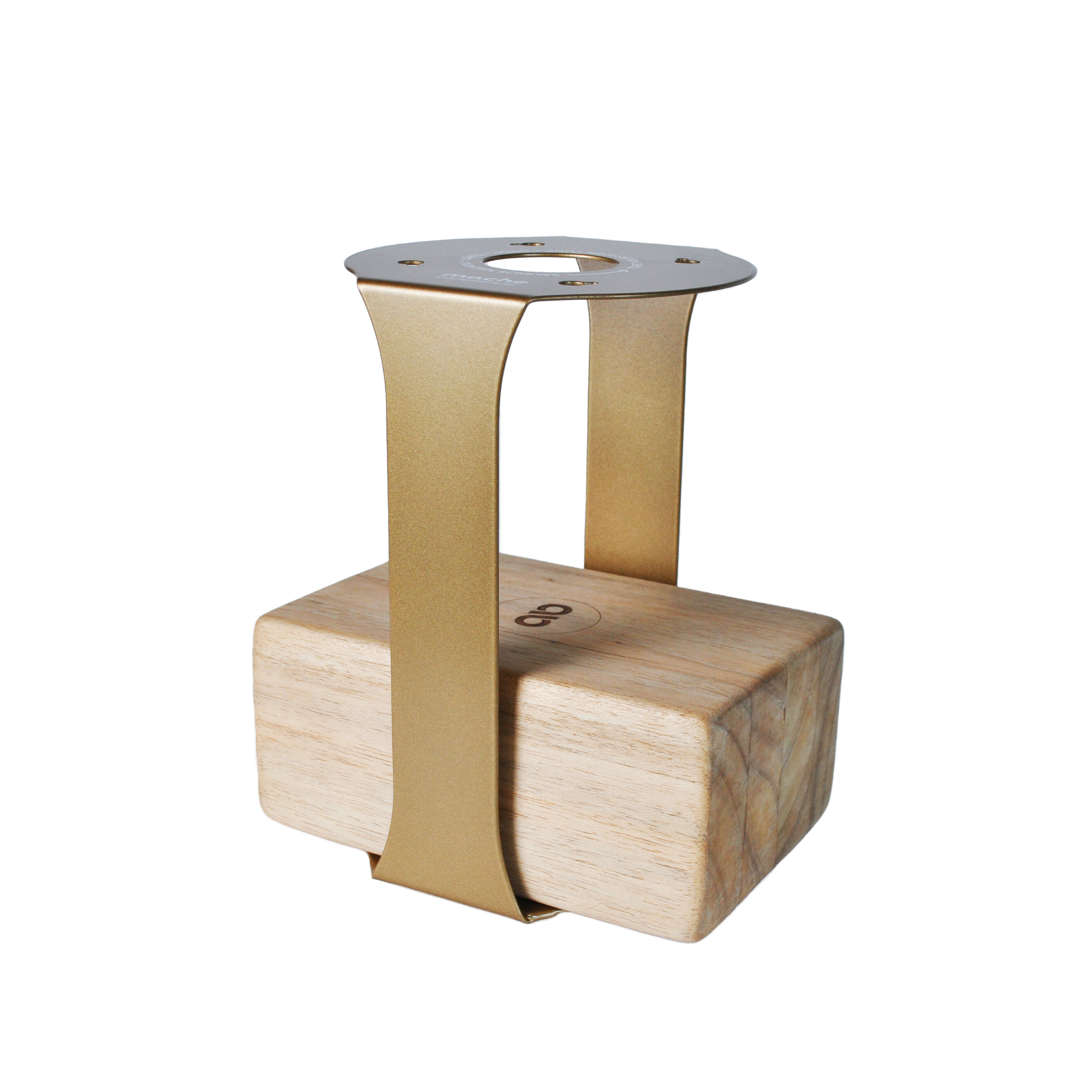 Yoga Block Floor Stand | Gold by Mache