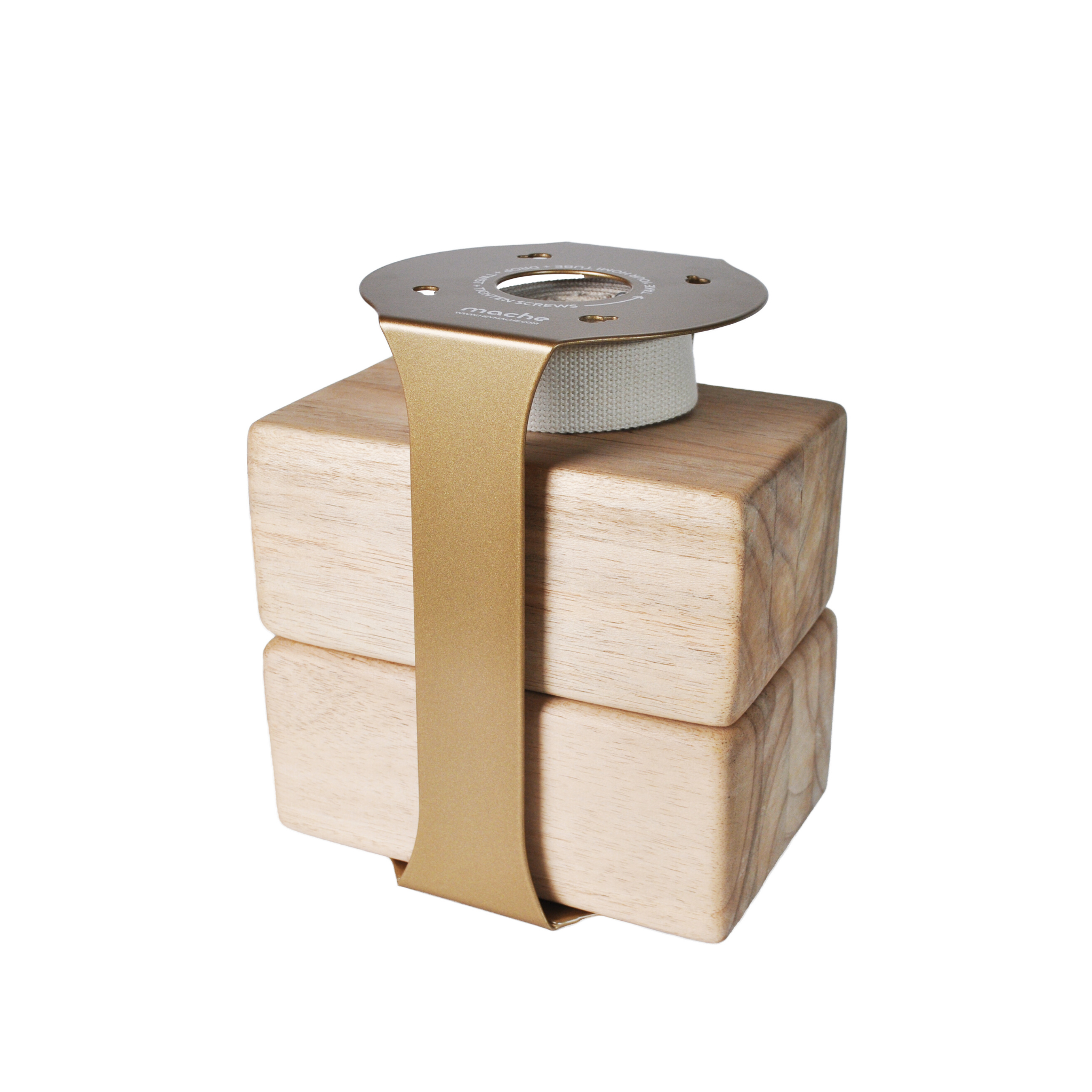 Yoga Block Floor Stand | Gold by Mache