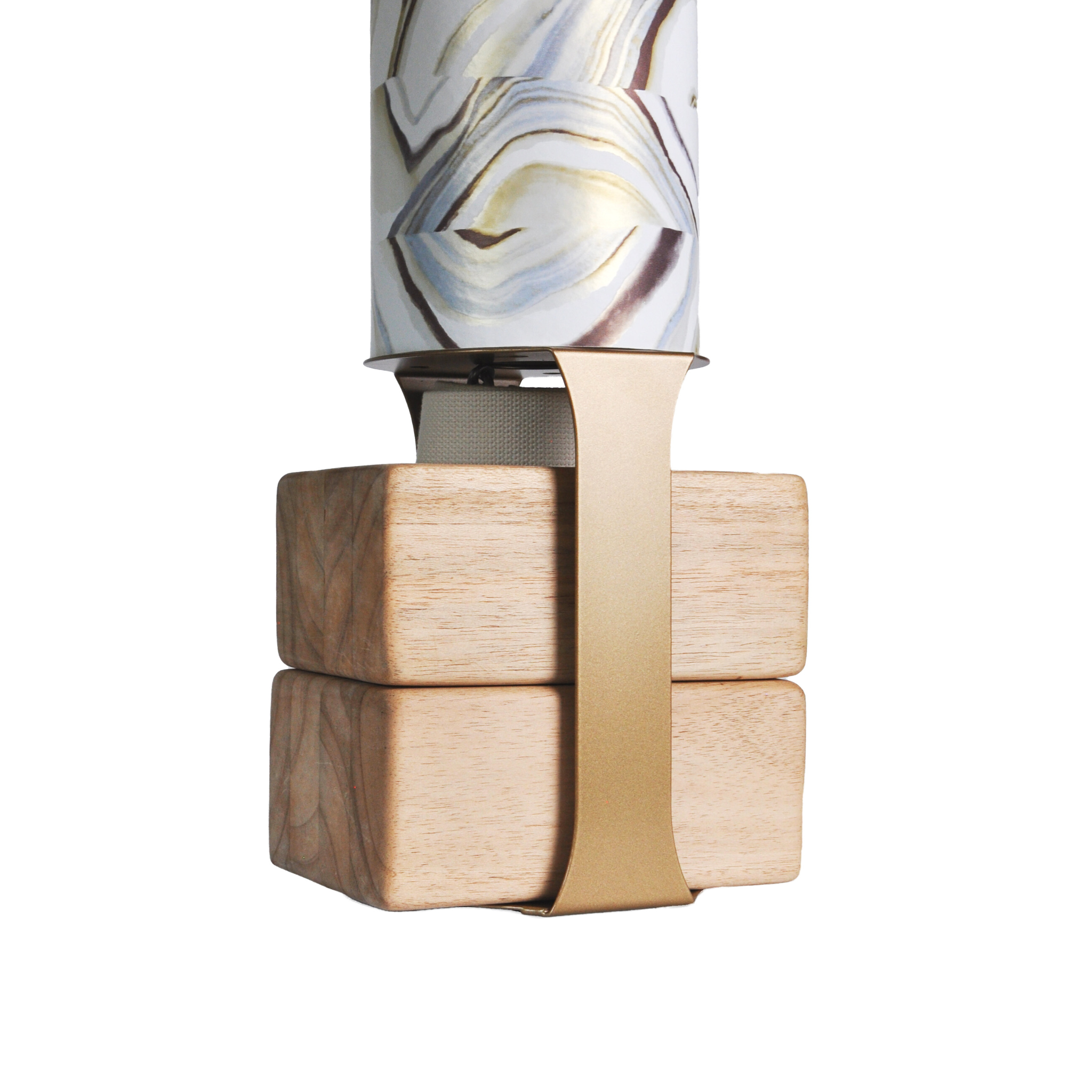 Yoga Block Floor Stand | Gold by Mache