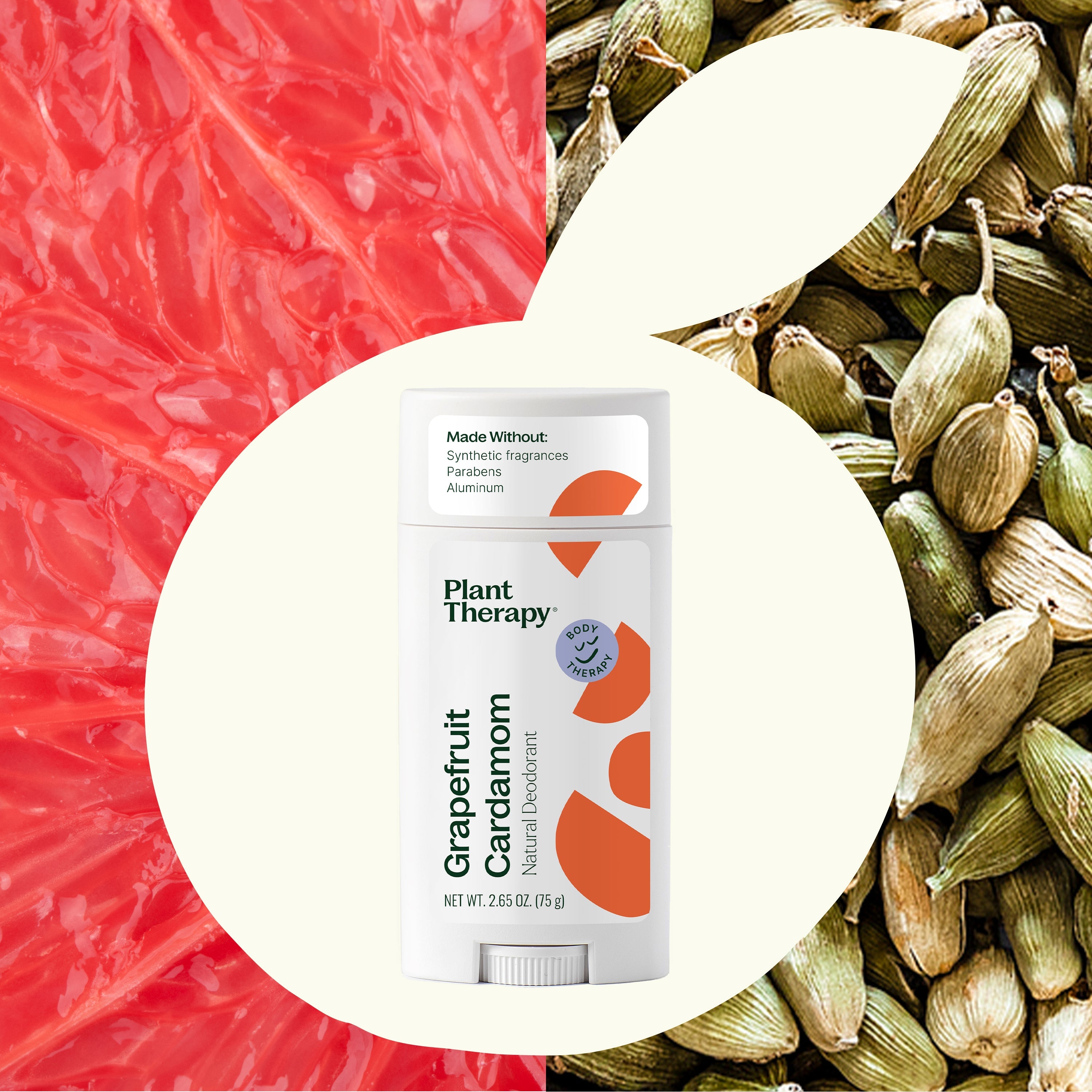 Grapefruit Cardamom Natural Deodorant by Plant Therapy