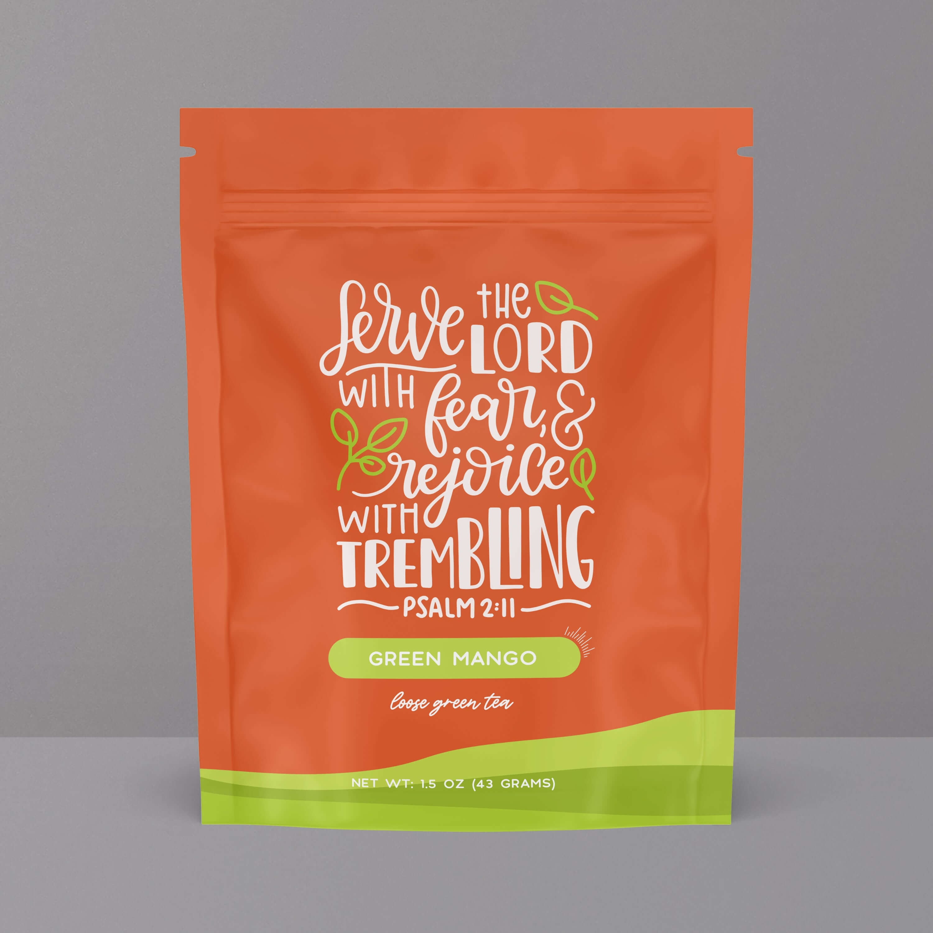 Bible Verse Tea "Serve The Lord" Green Tea With Mango by Little Prayer Tea Company