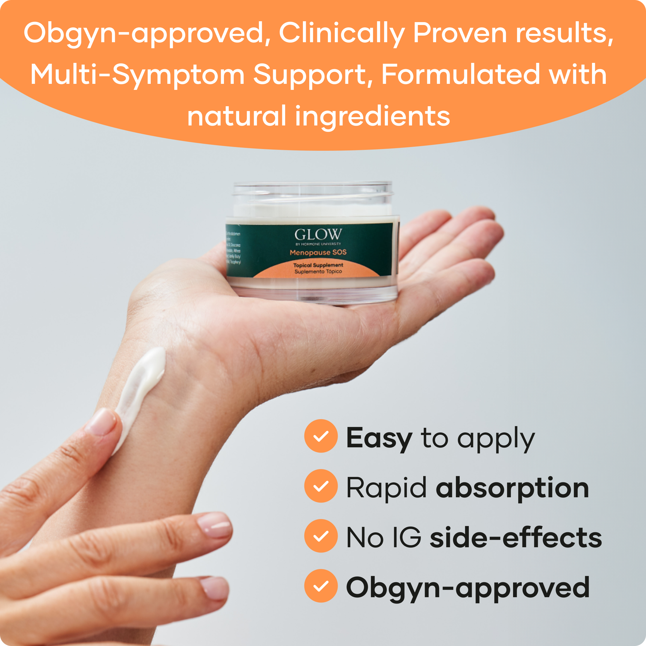 Menopause SOS Cream by Glow by Hormone University